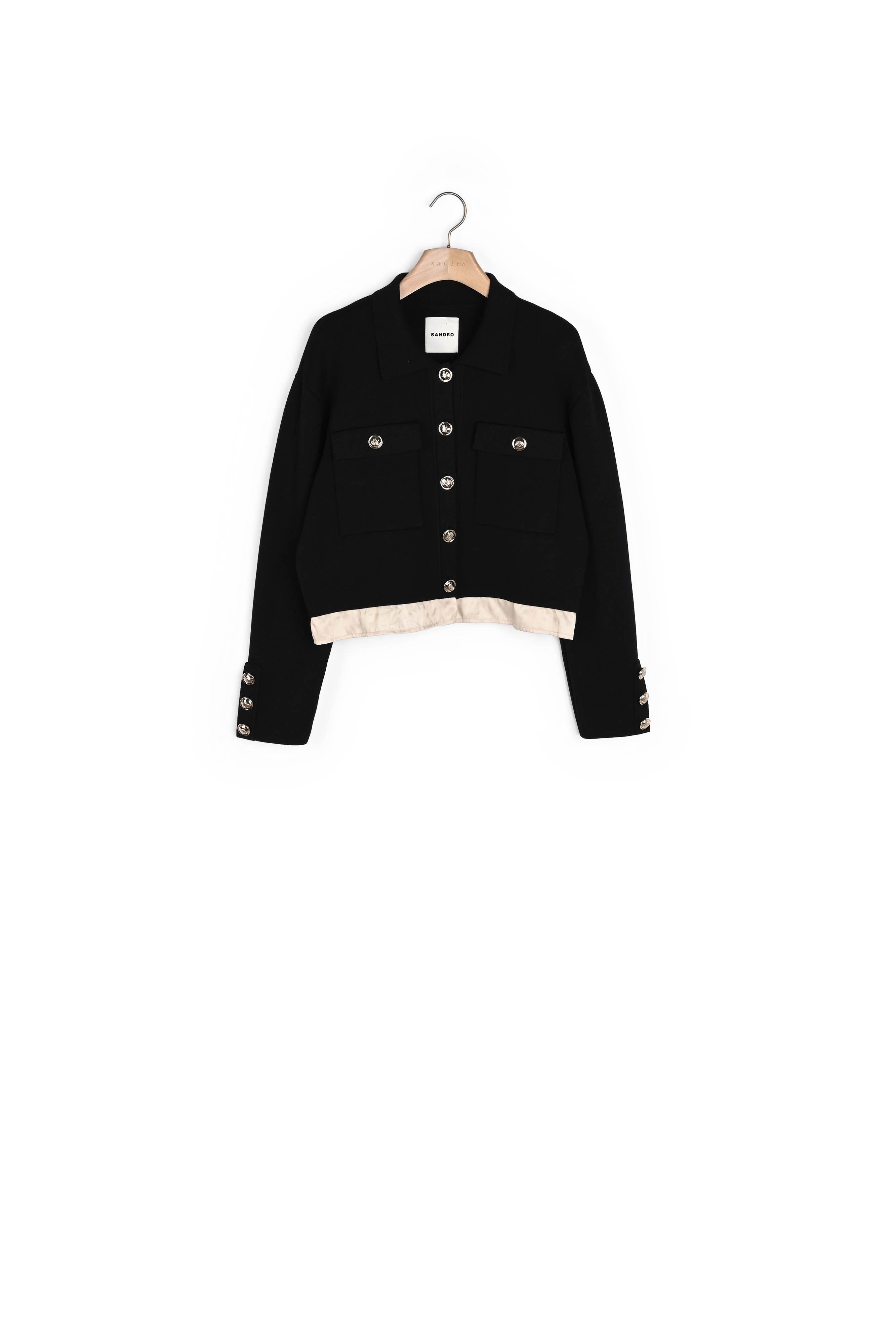 Cardigan à col Chemise Sandro seconde main