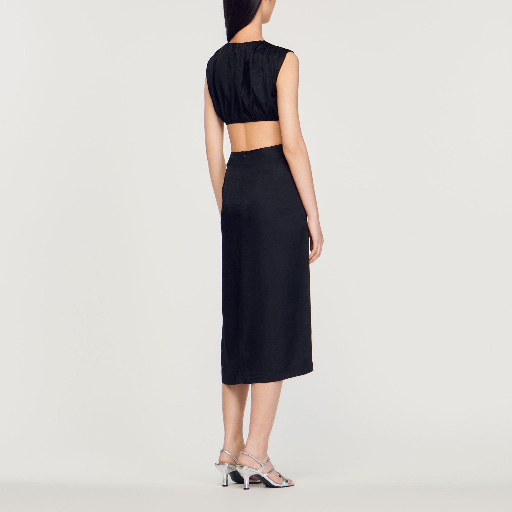 Robe mi-longue bijou Sandro seconde main