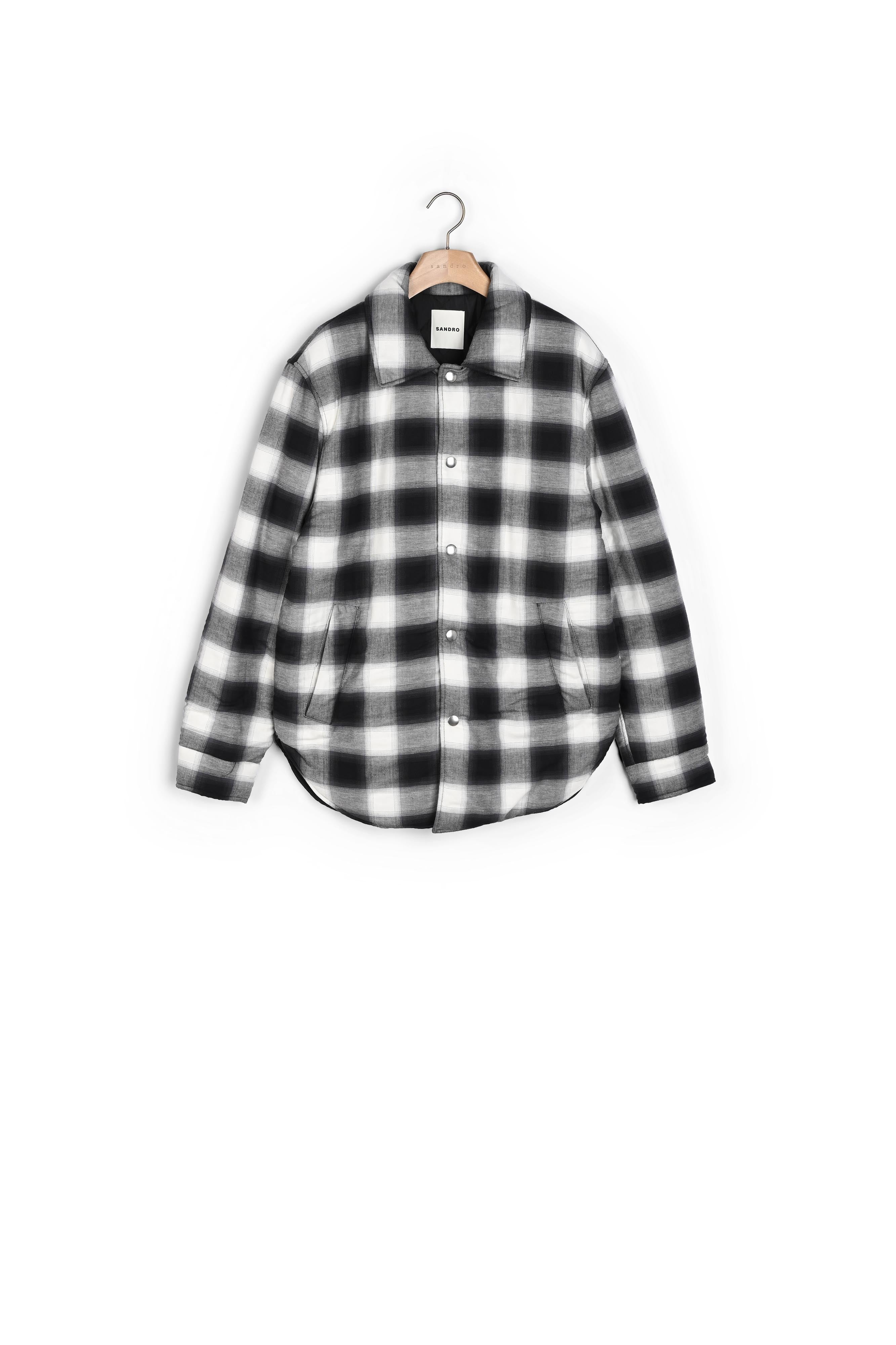 Blouson matelassé à carreaux Sandro seconde main