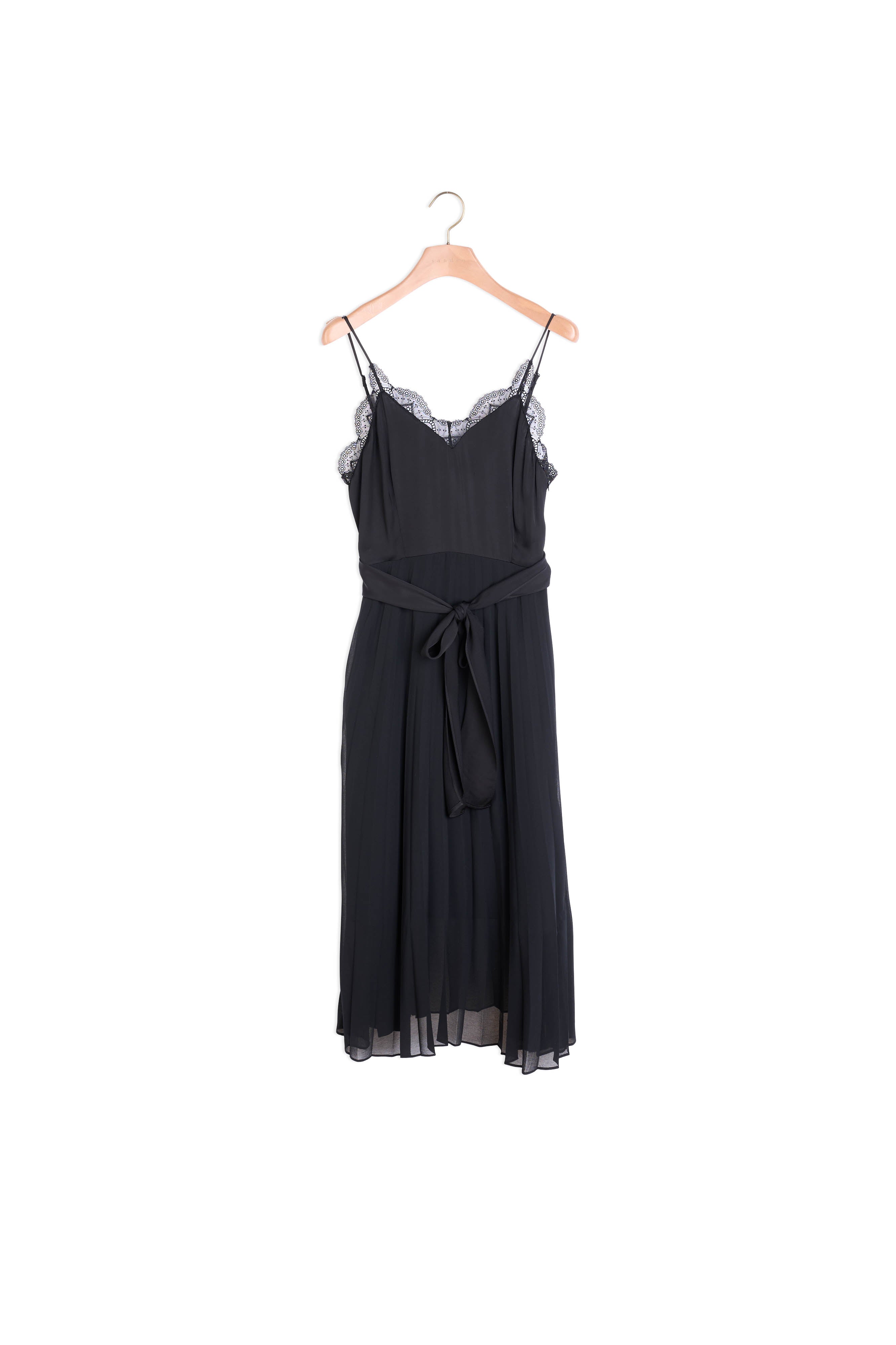 Robe longue fluide à fines bretelles Sandro seconde main