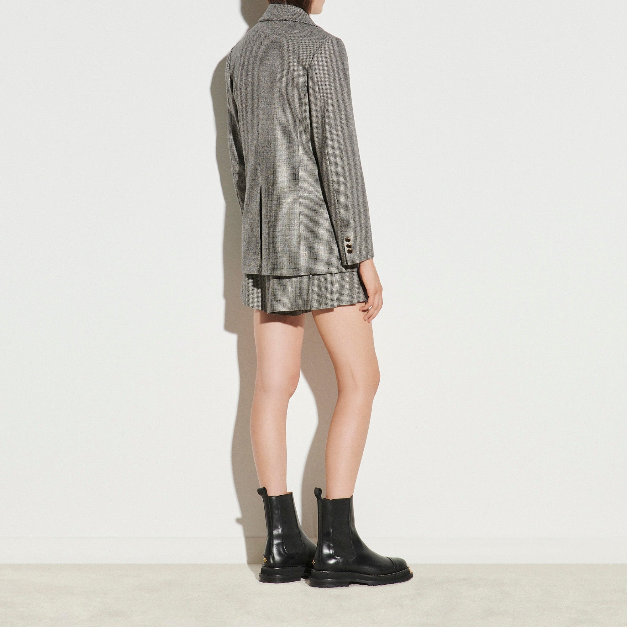 Veste tailleur pied de poule Sandro seconde main