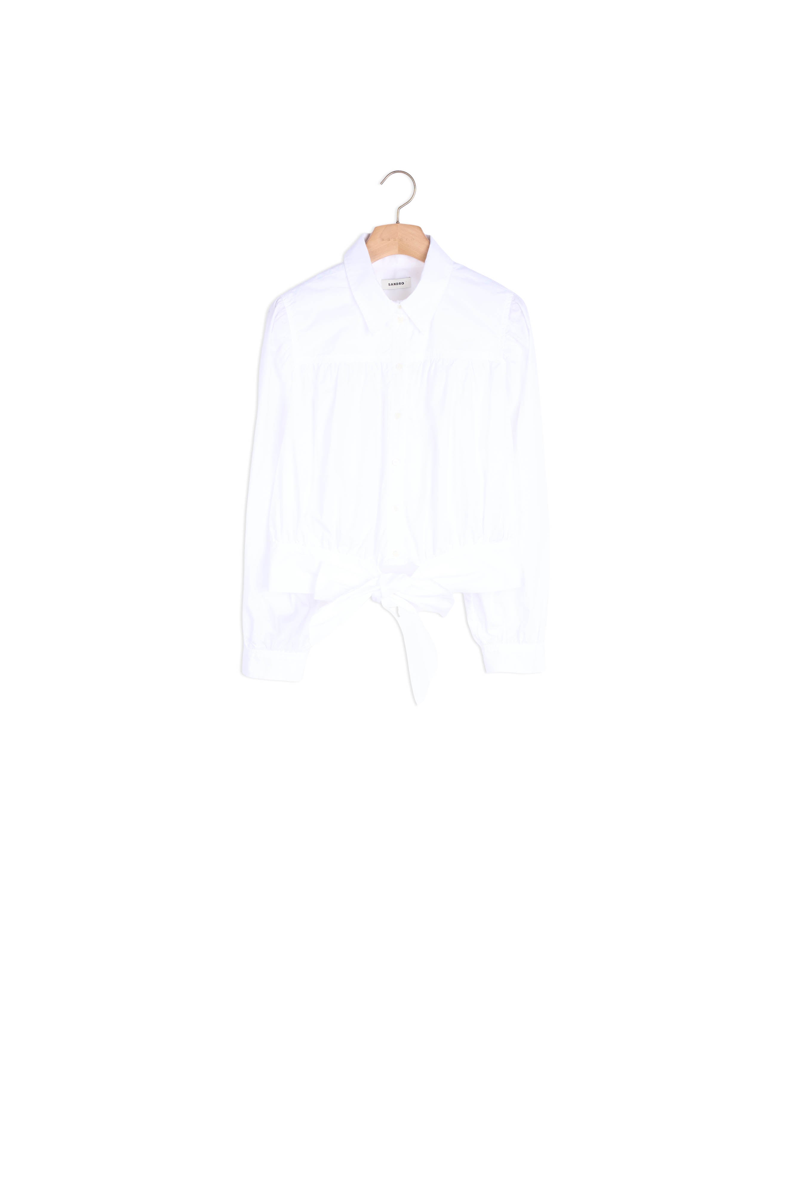 Chemise courte nouée Sandro seconde main