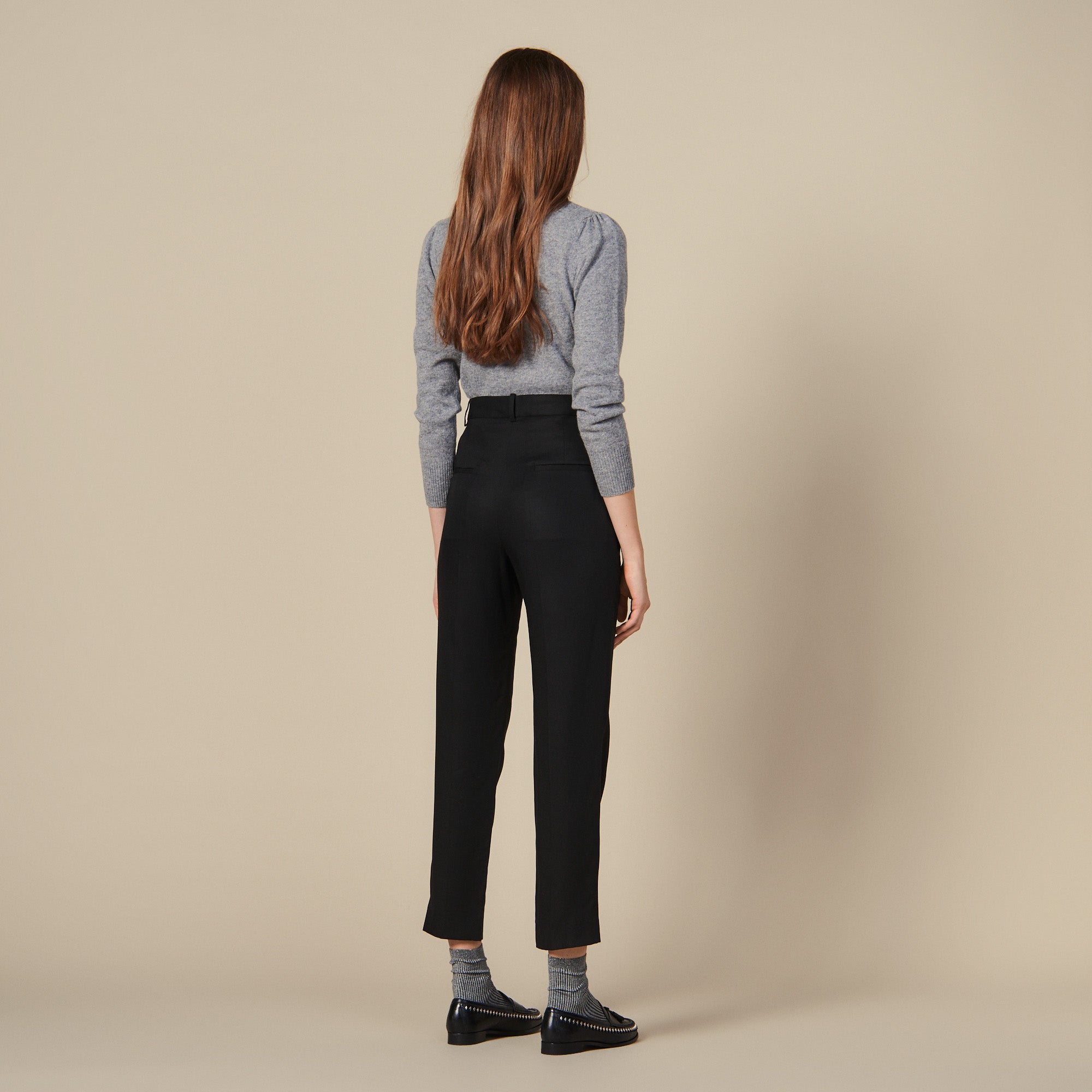 Pantalon cintré avec plis nervurés Sandro seconde main