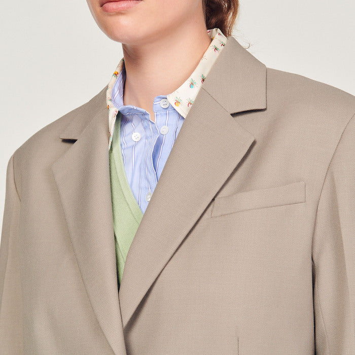 Veste de tailleur à poches Sandro seconde main