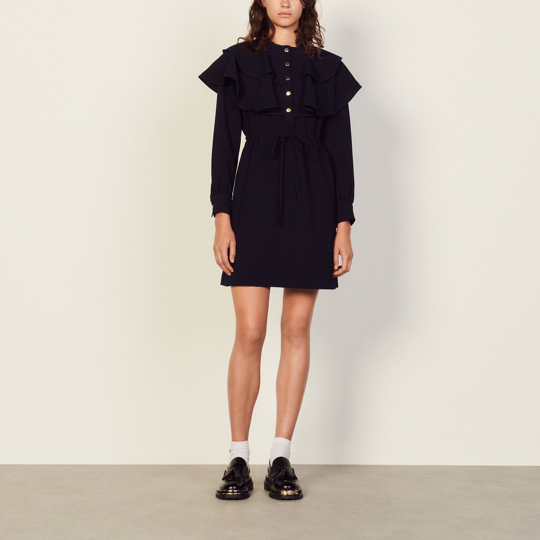 Robe avec volants oversize Sandro seconde main