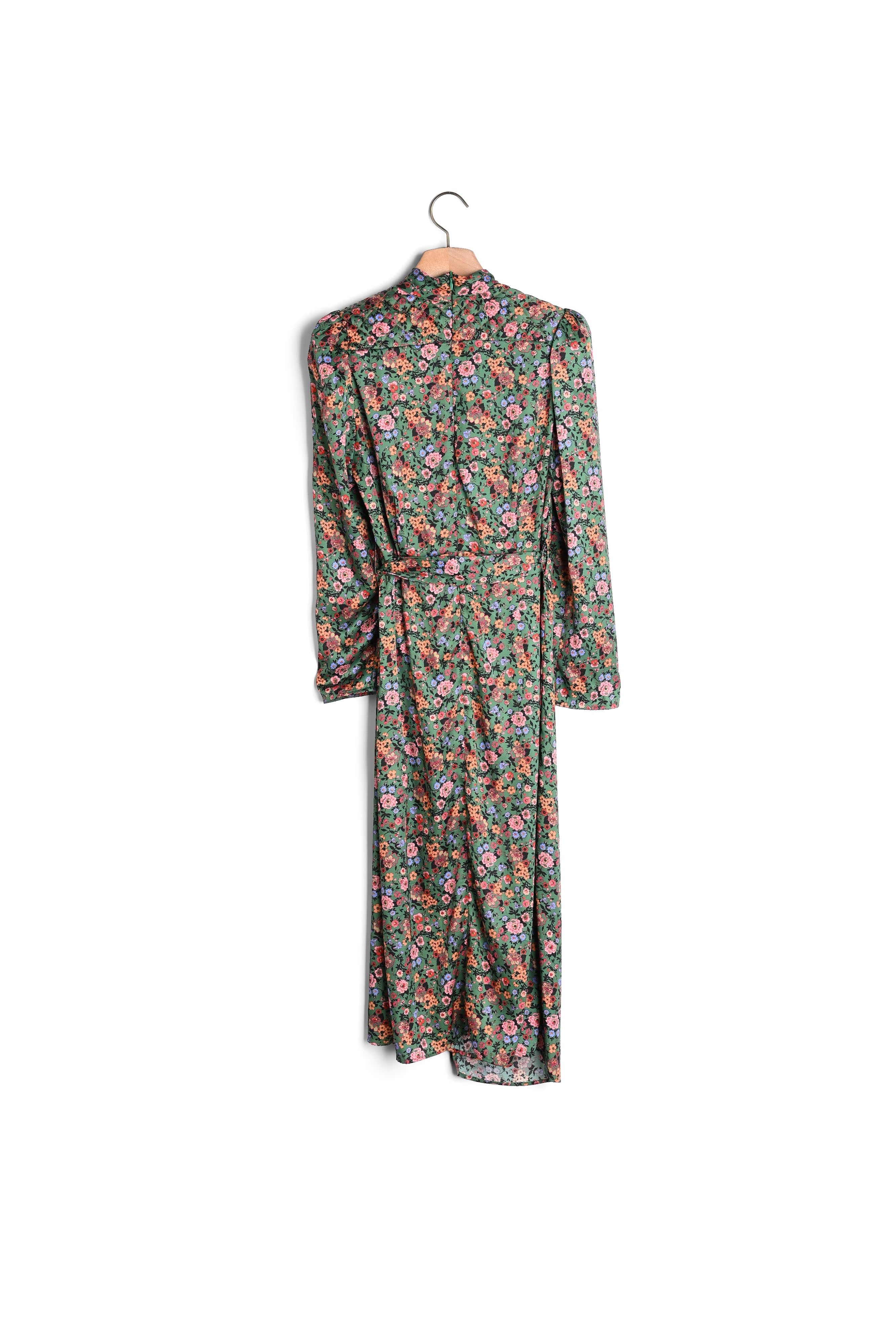 Robe mi-longue à imprimé Fleurs Sandro seconde main