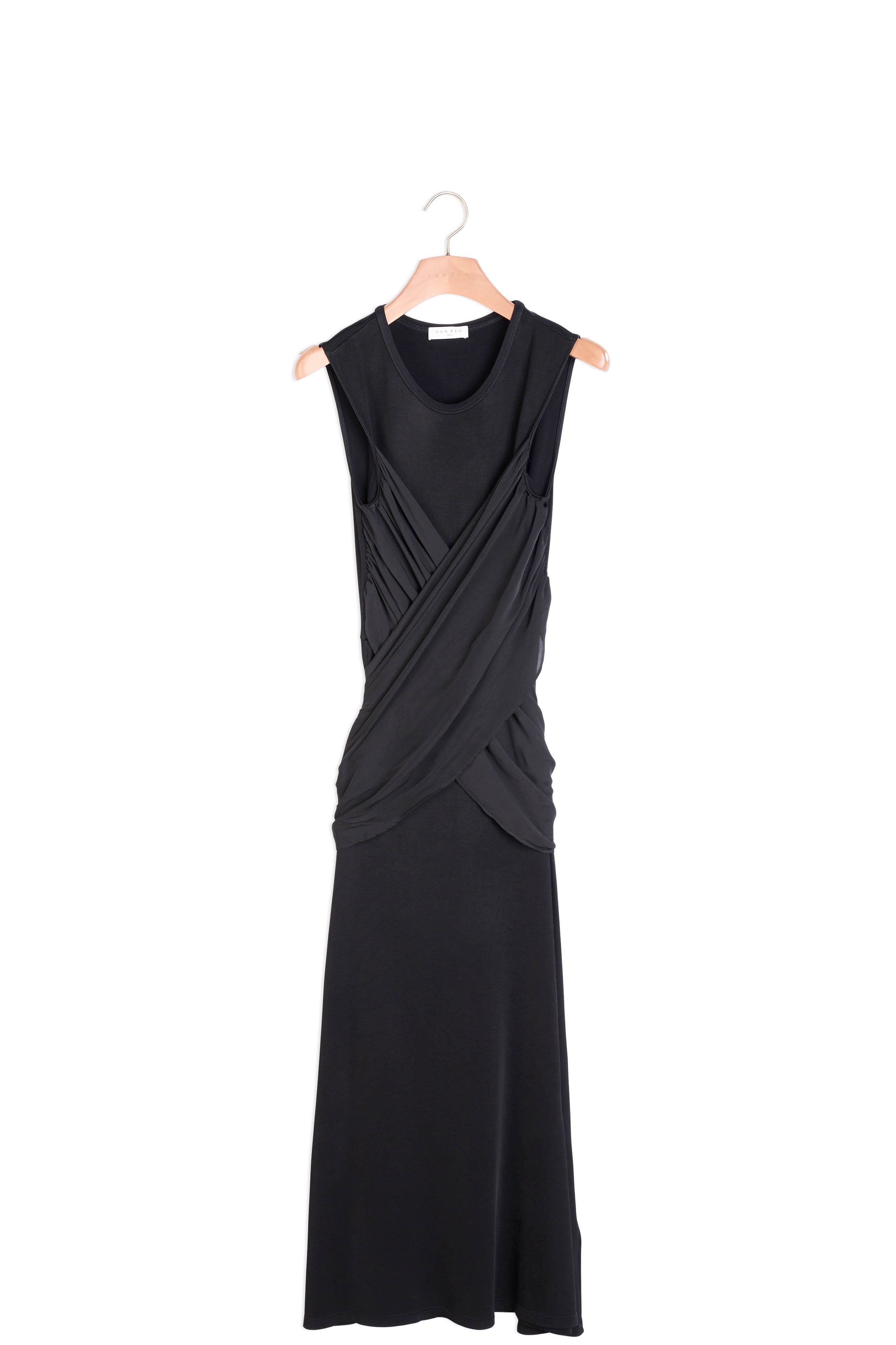 Robe longue fluide avec ceinture Sandro seconde main