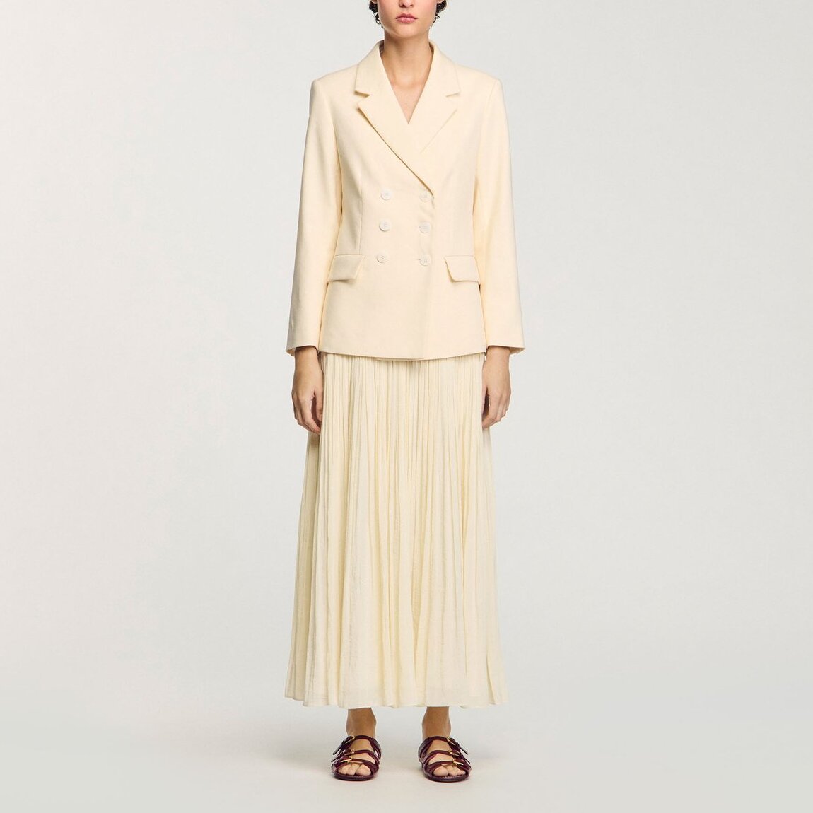 Veste de costume à boutonnage croisé Sandro seconde main