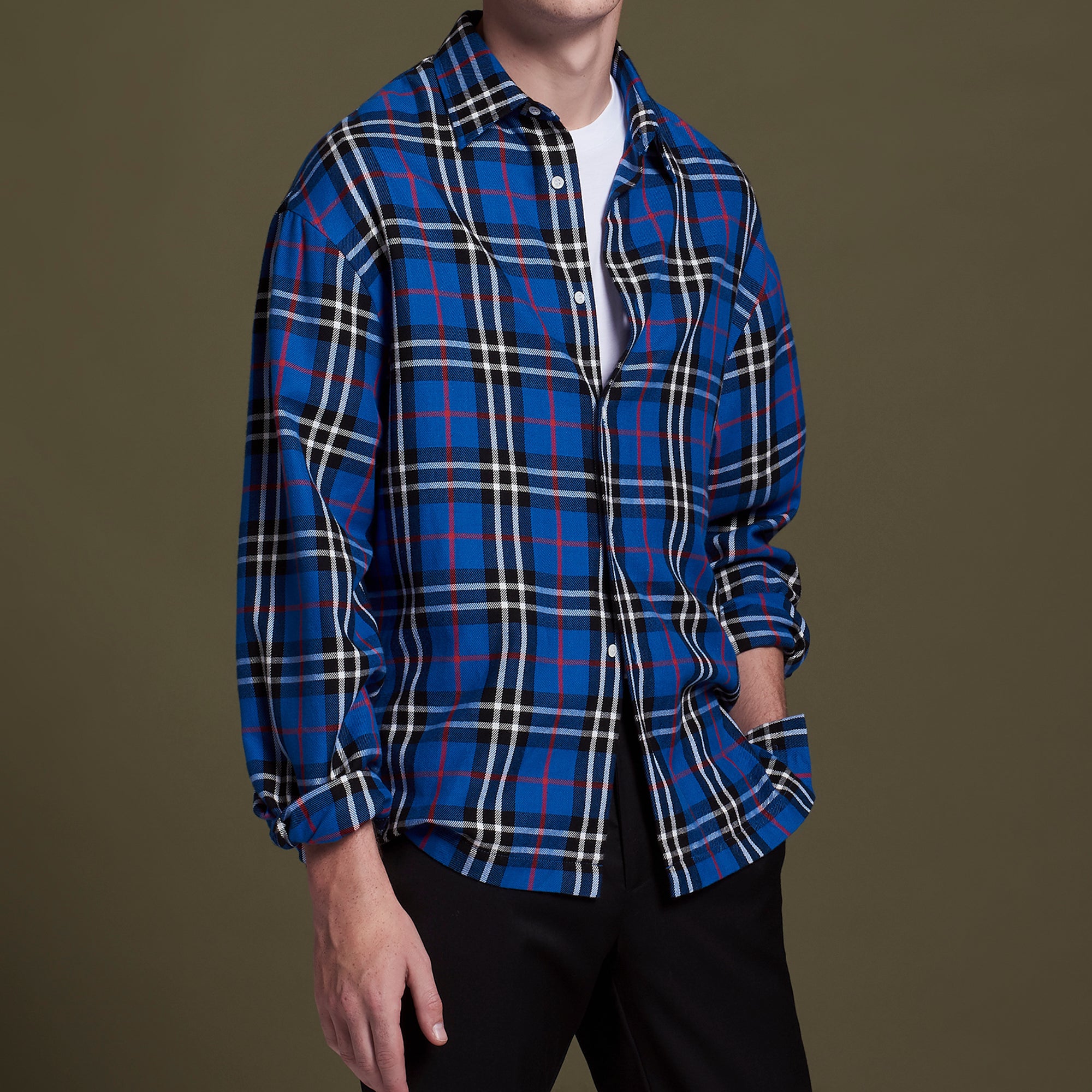 Chemise large à carreaux Sandro seconde main