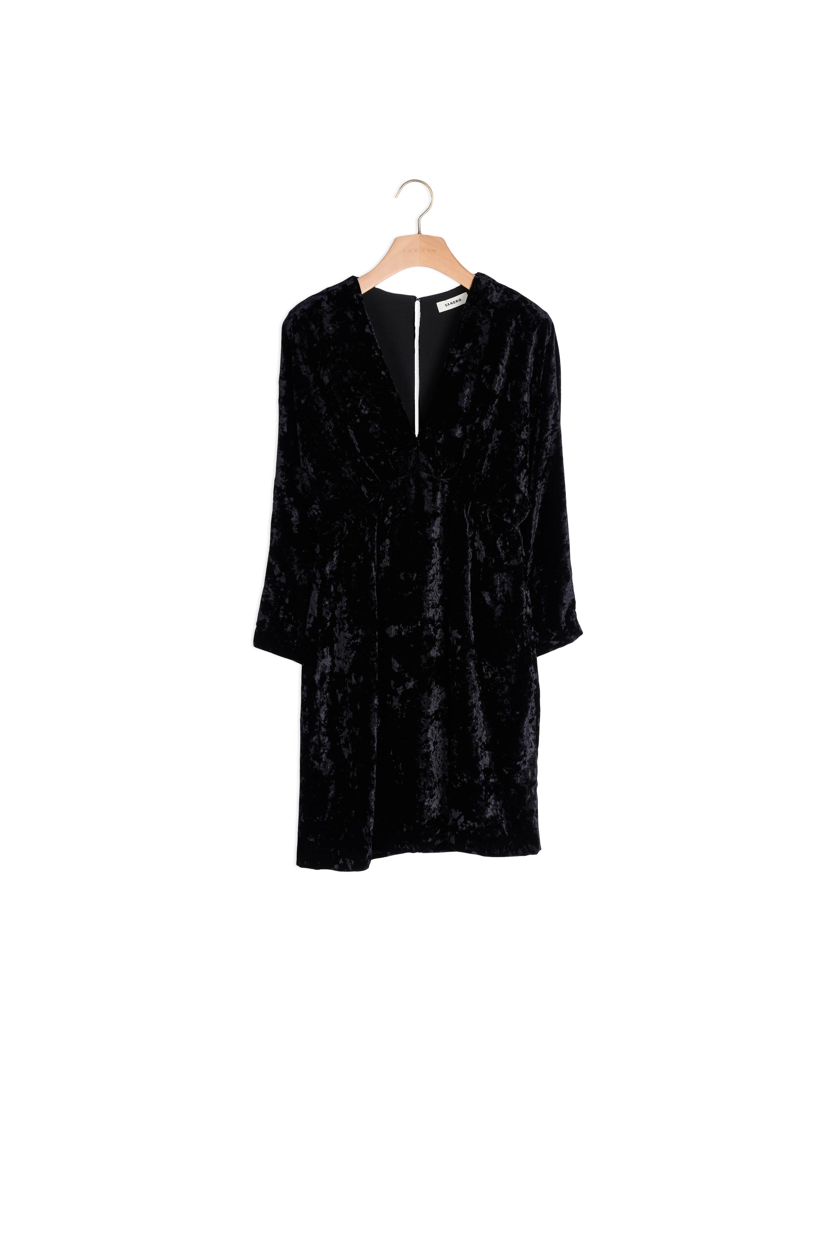 Robe courte en velours frappé Sandro seconde main