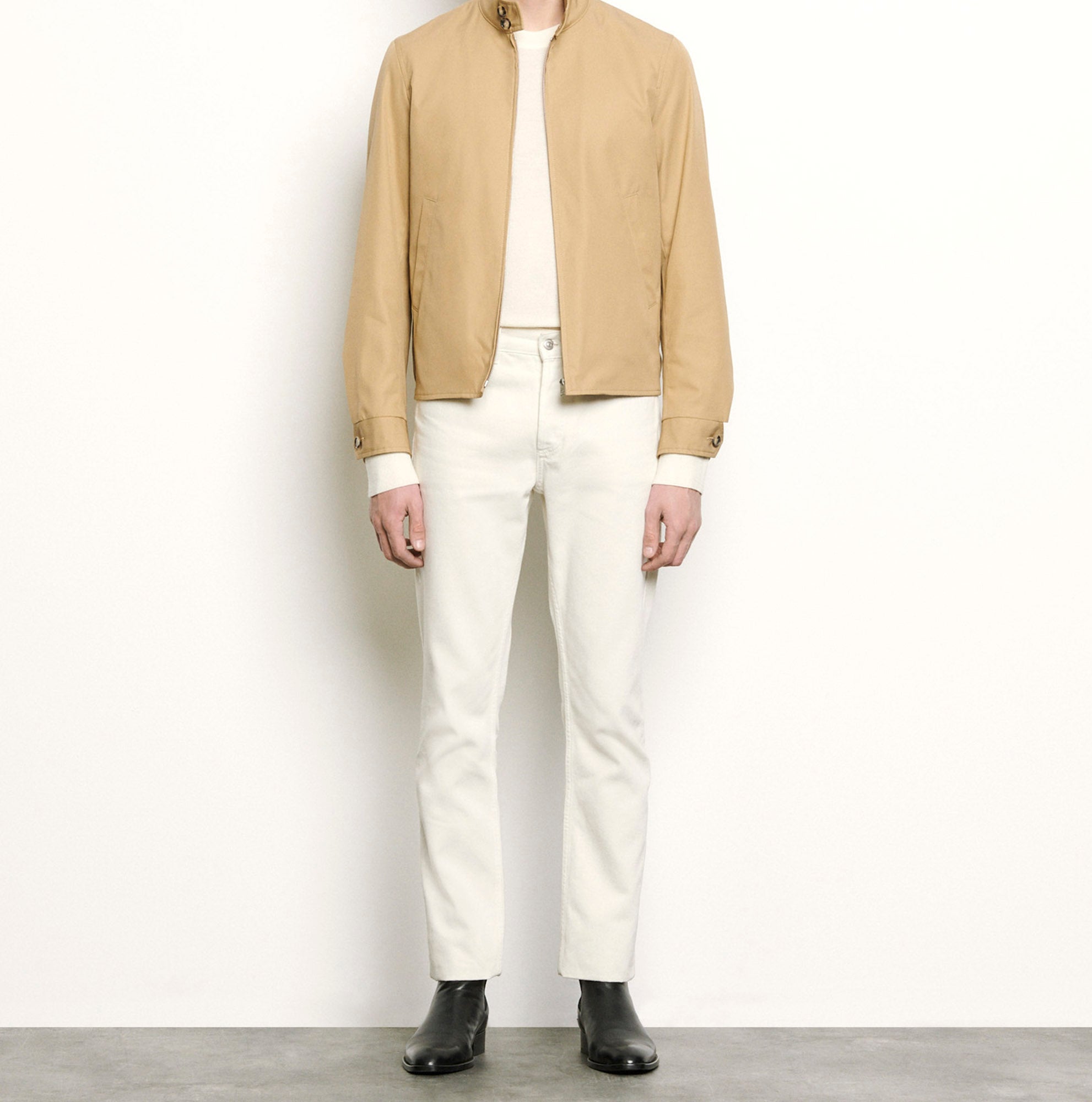 Blouson zippé en coton Sandro seconde main