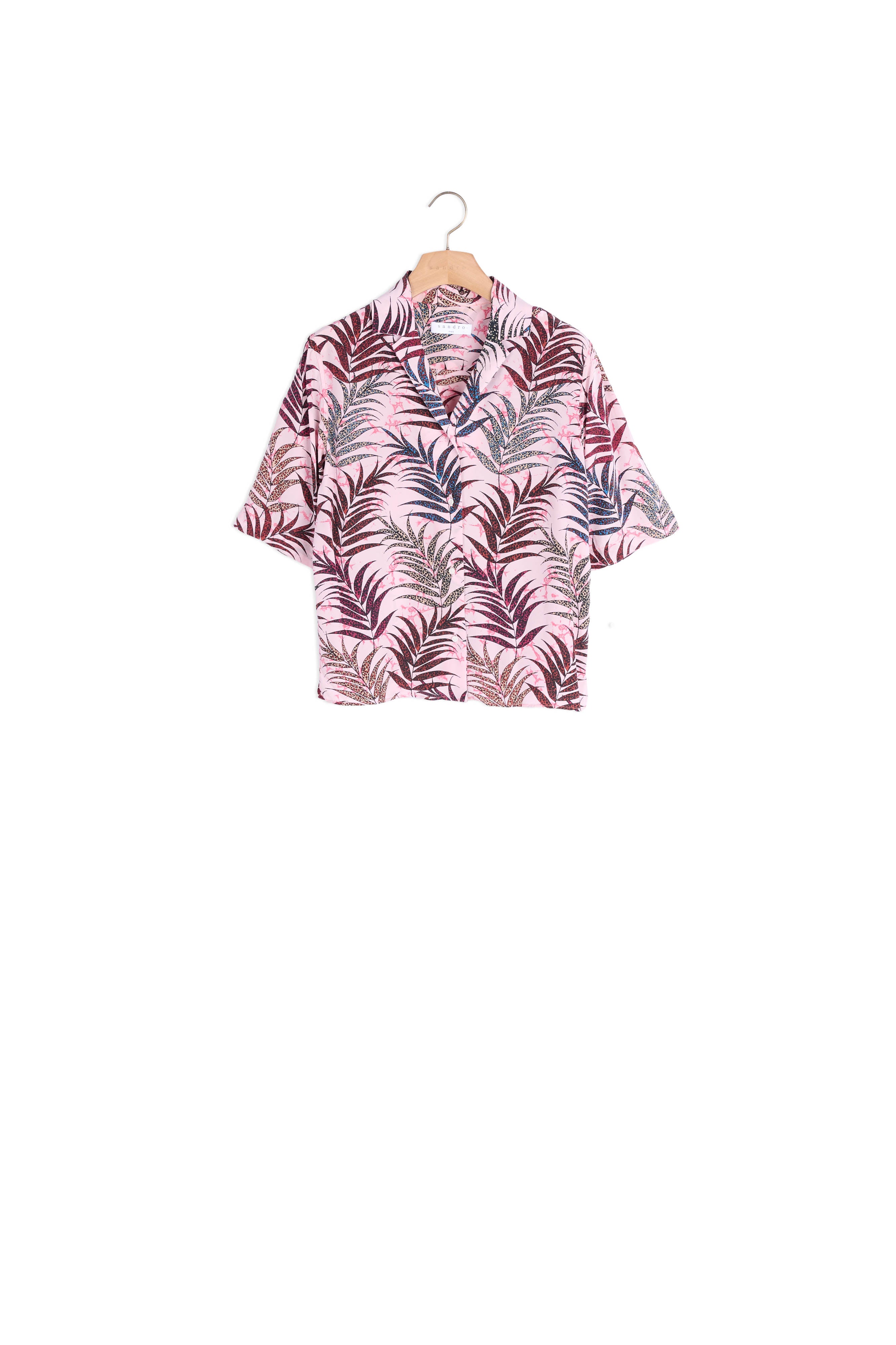Chemise en soie imprimée