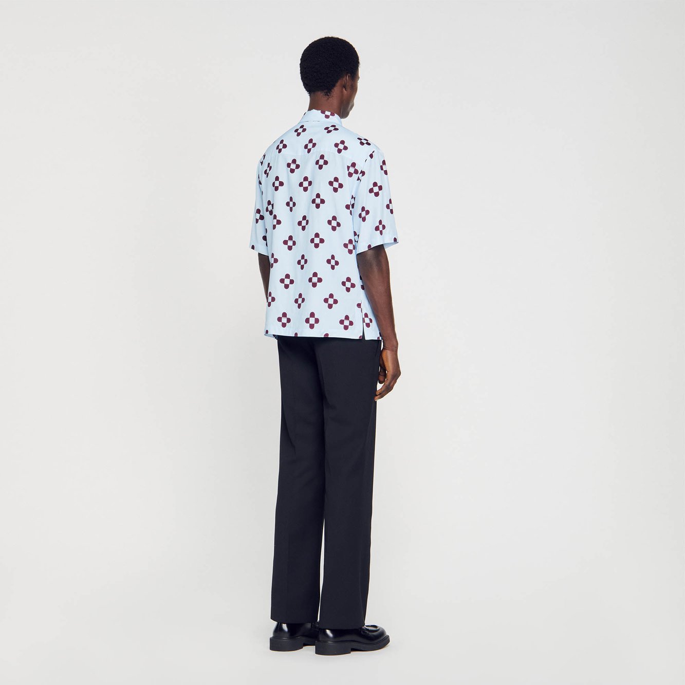 Chemise Cross Flower manches courtes Sandro seconde main