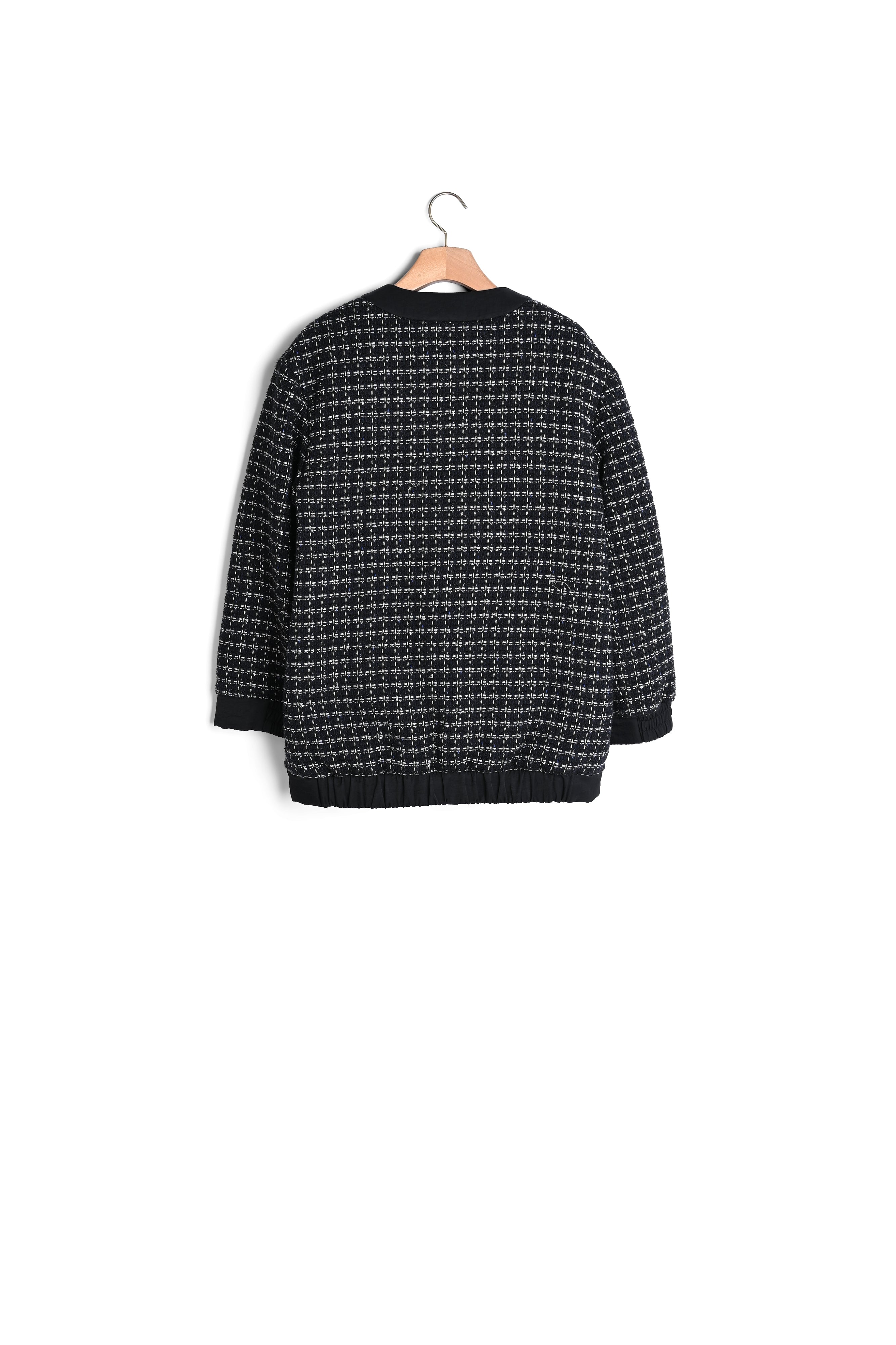 Blouson over size en tweed matelassé Sandro seconde main