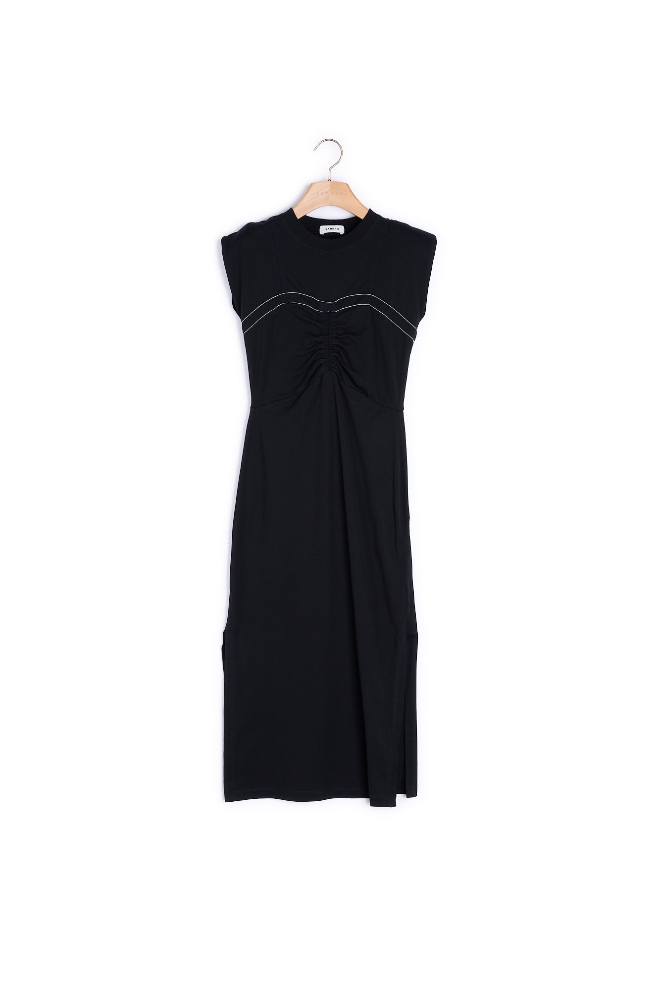 Robe froncée en coton biologique Sandro seconde main