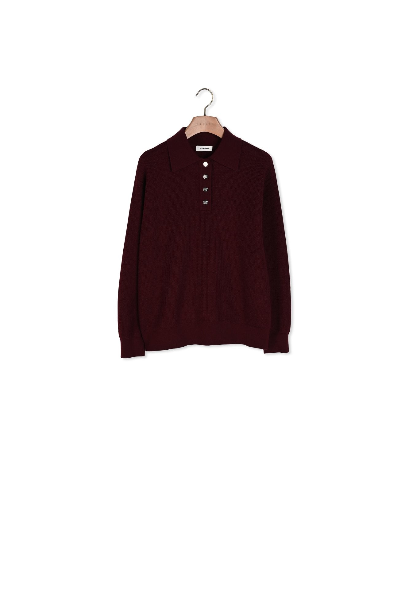Pull torsadé à col polo Sandro seconde main