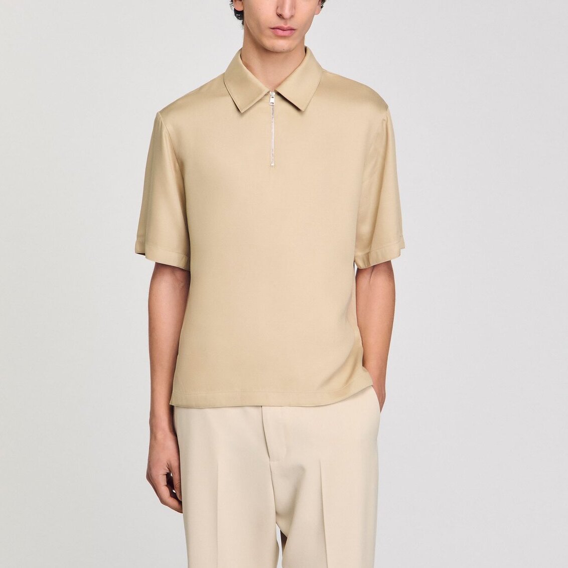 Polo à col zippé Sandro seconde main