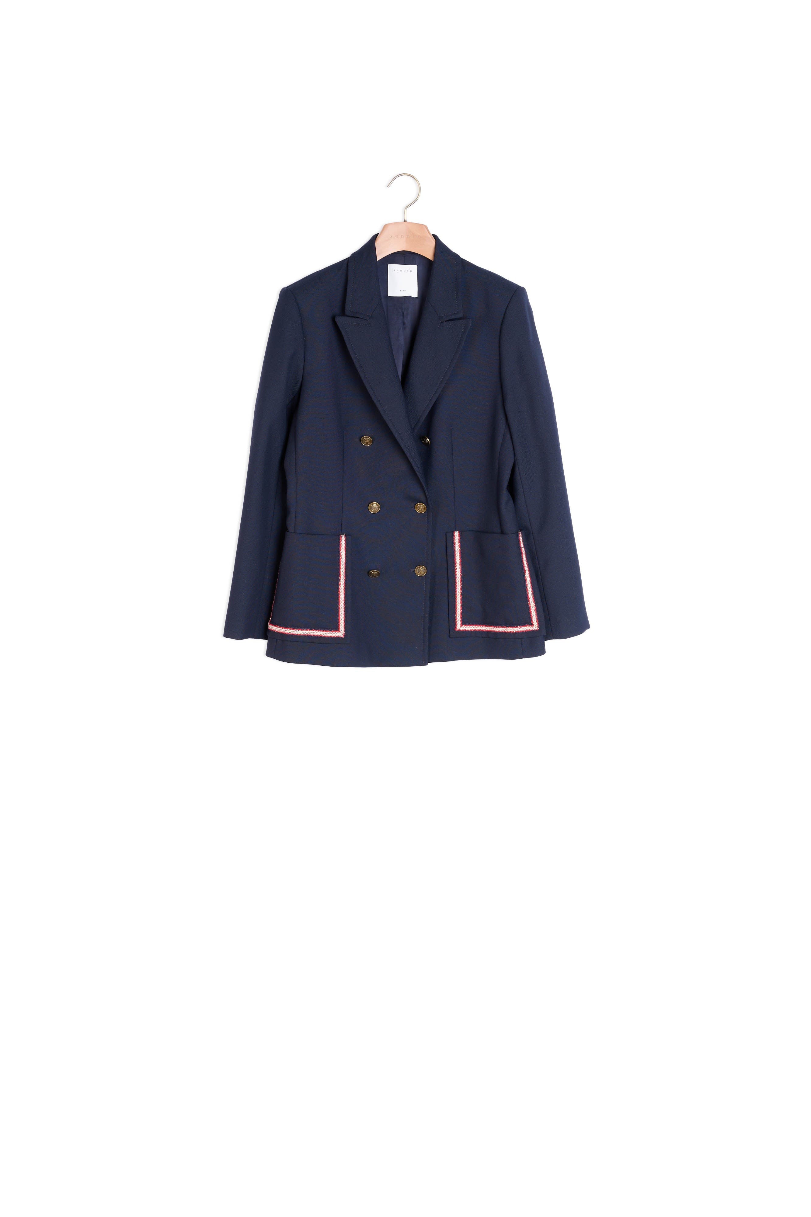Veste de blazer à boutonnage croisé Sandro seconde main