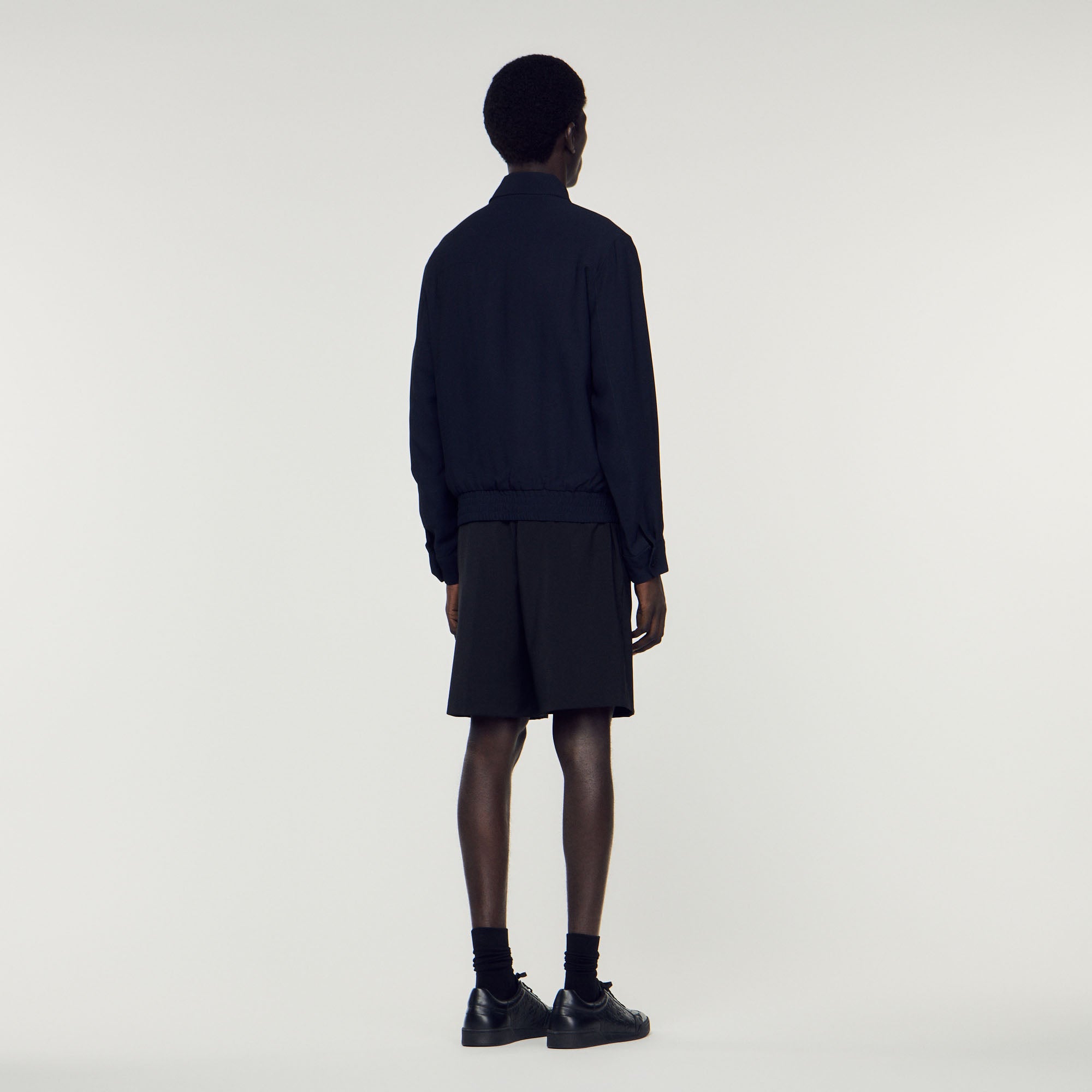 Blouson Noir Sandro seconde main