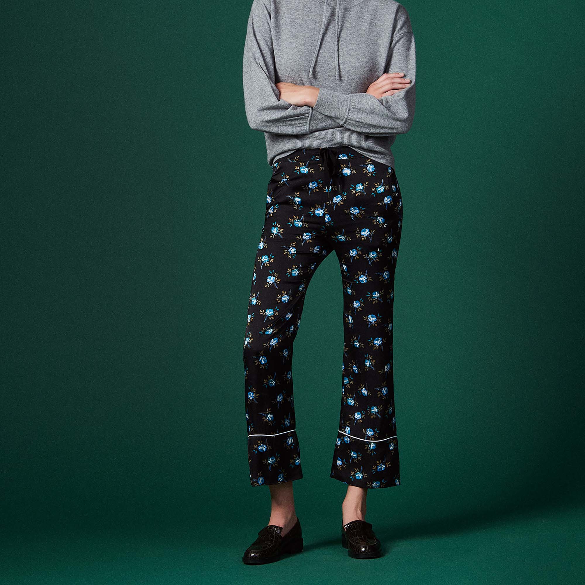 Pantalon large imprimé Sandro seconde main