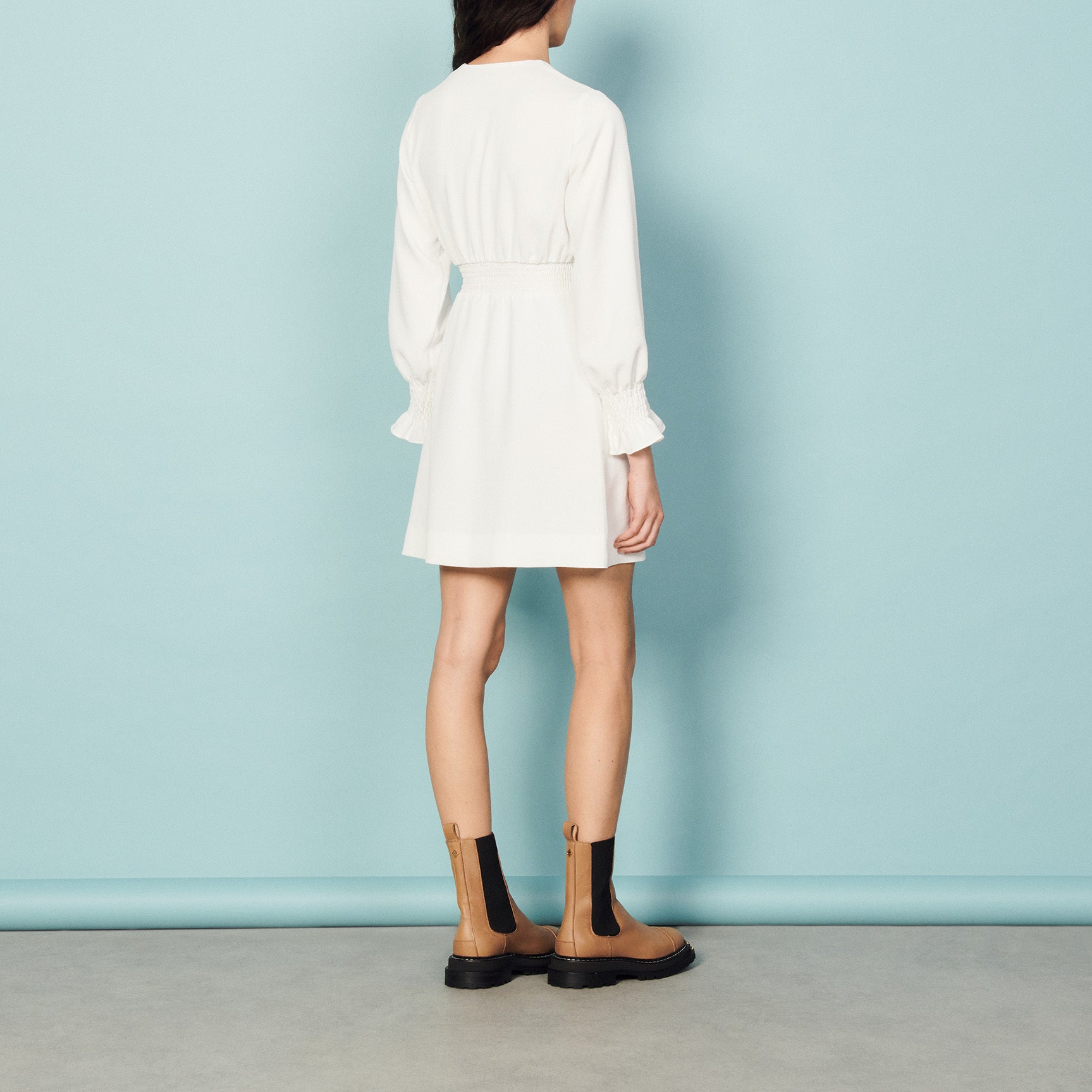 Robe courte à boutons pressions Sandro seconde main