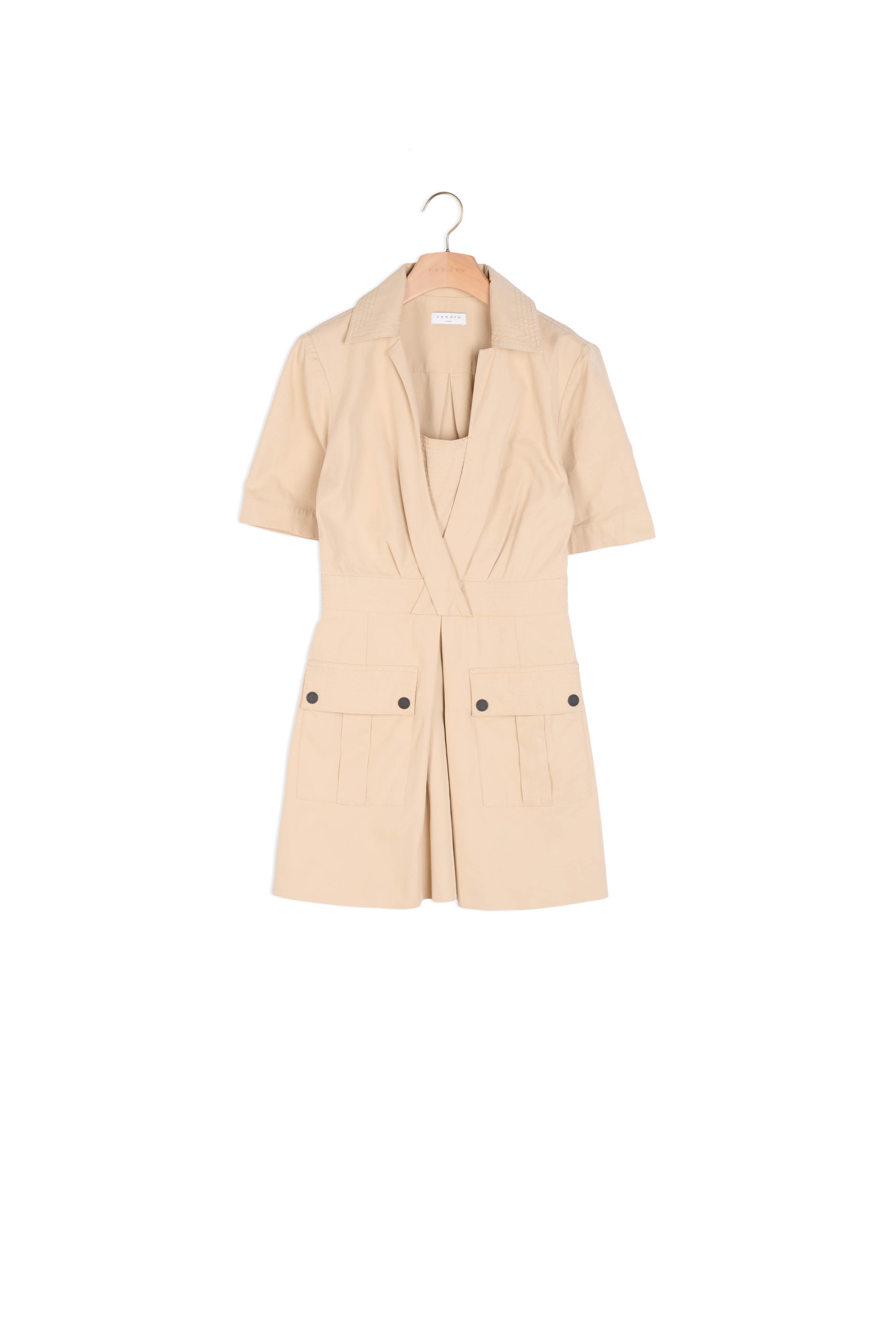 Robe courte type saharienne Sandro seconde main