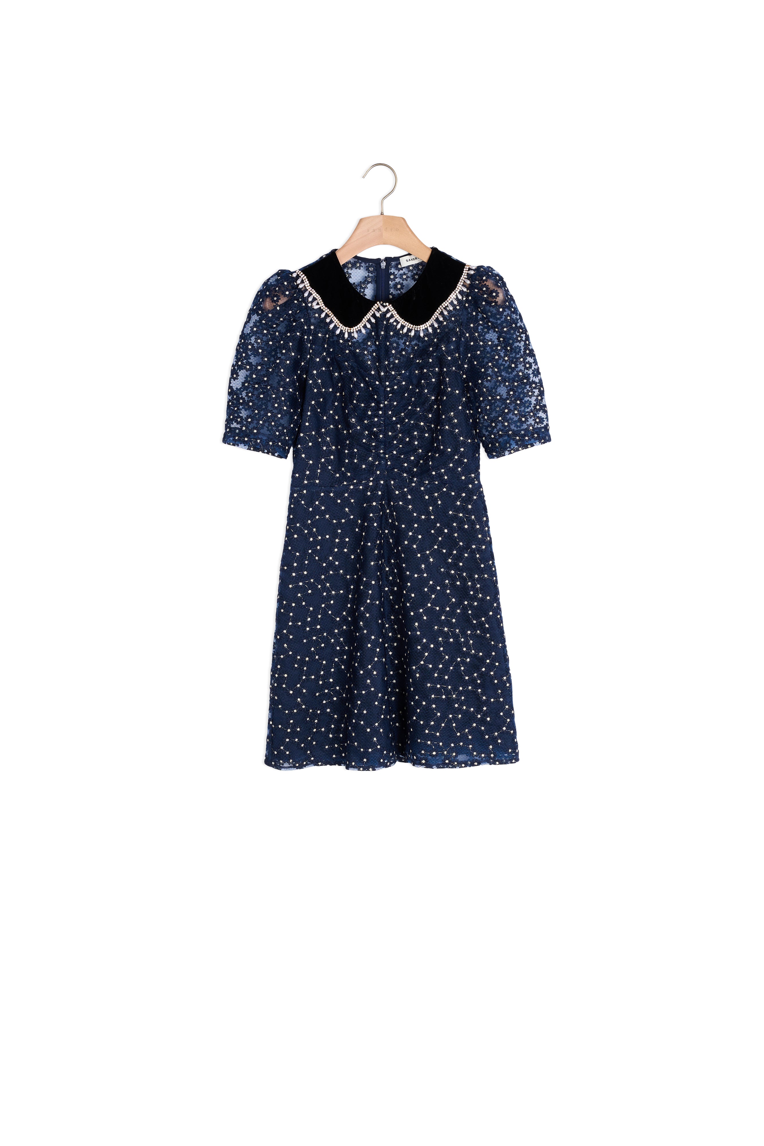 Robe courte à col claudine Sandro seconde main