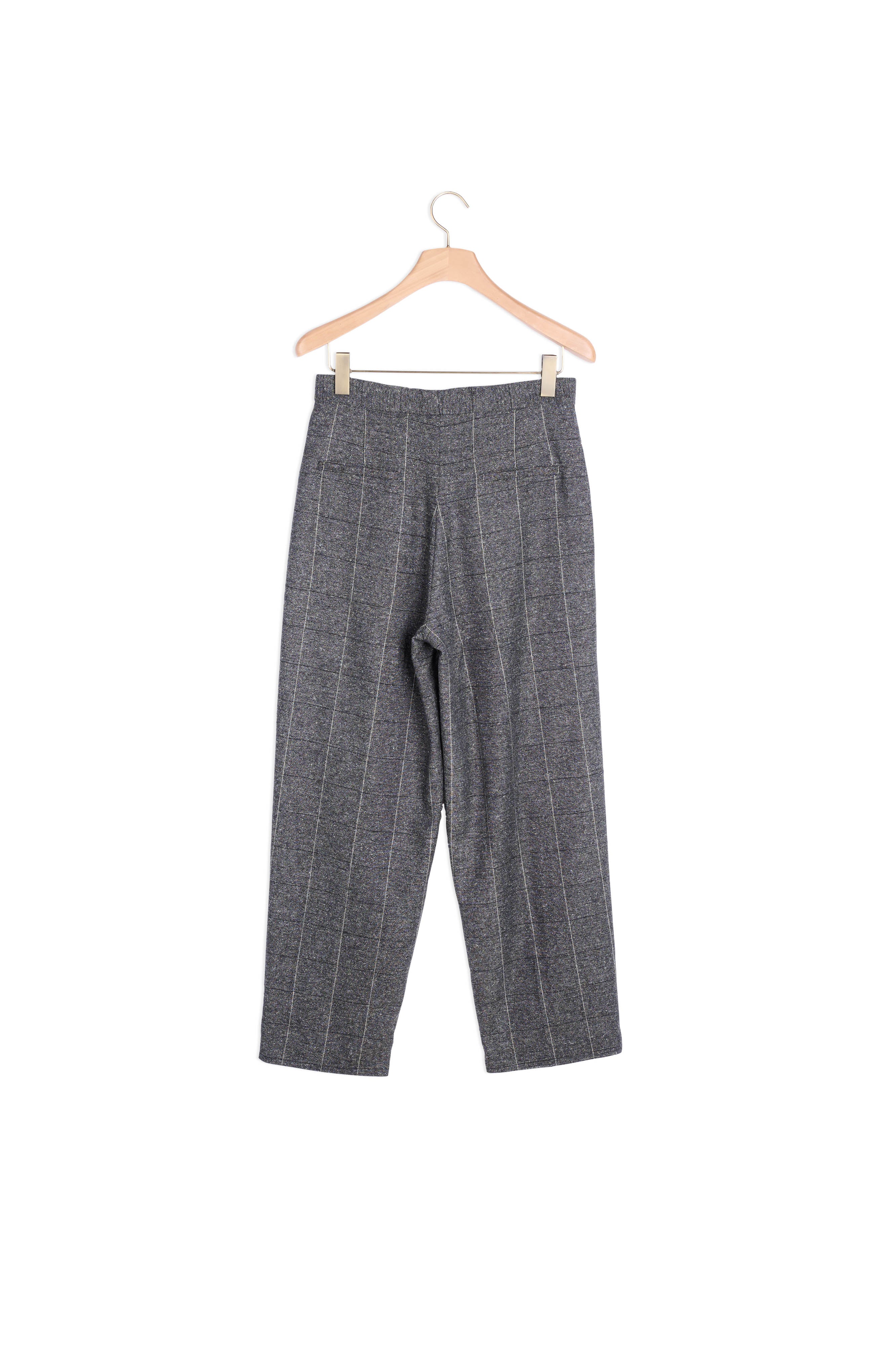 Pantalon large à carreaux Sandro seconde main