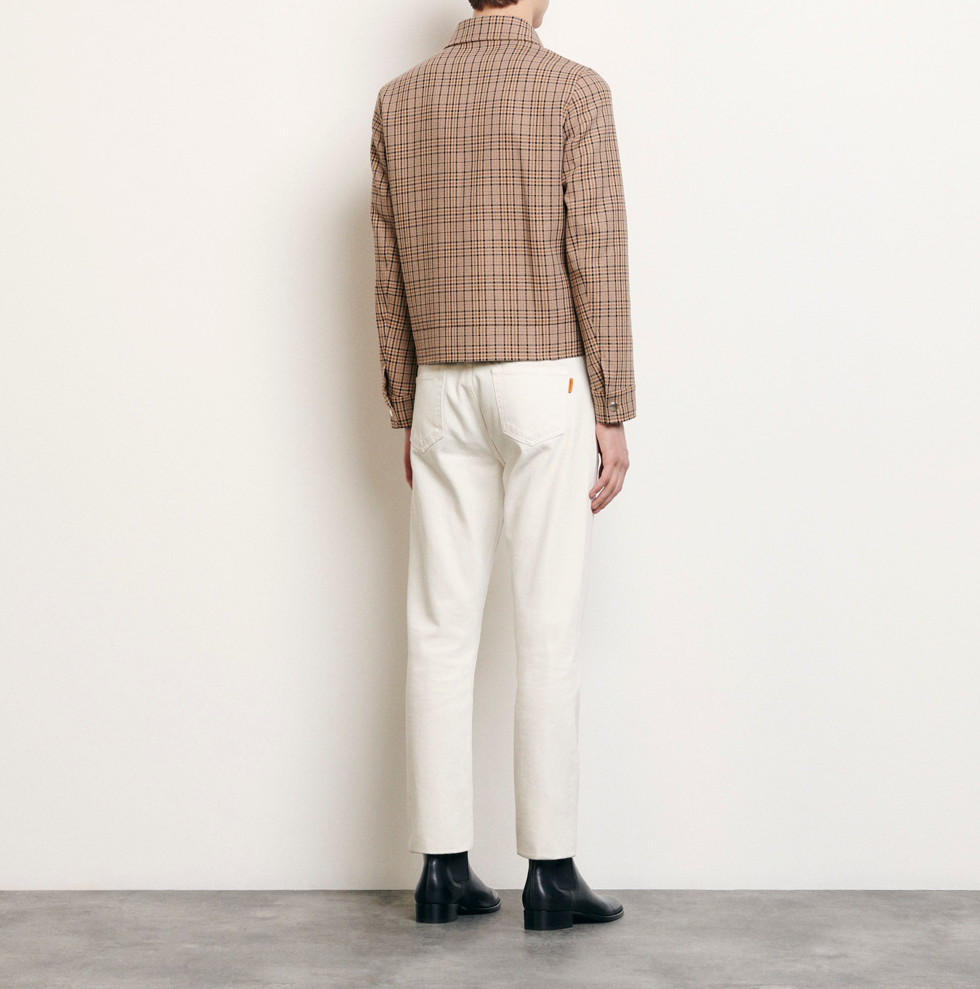 Blouson à carreaux fantaisie Sandro seconde main