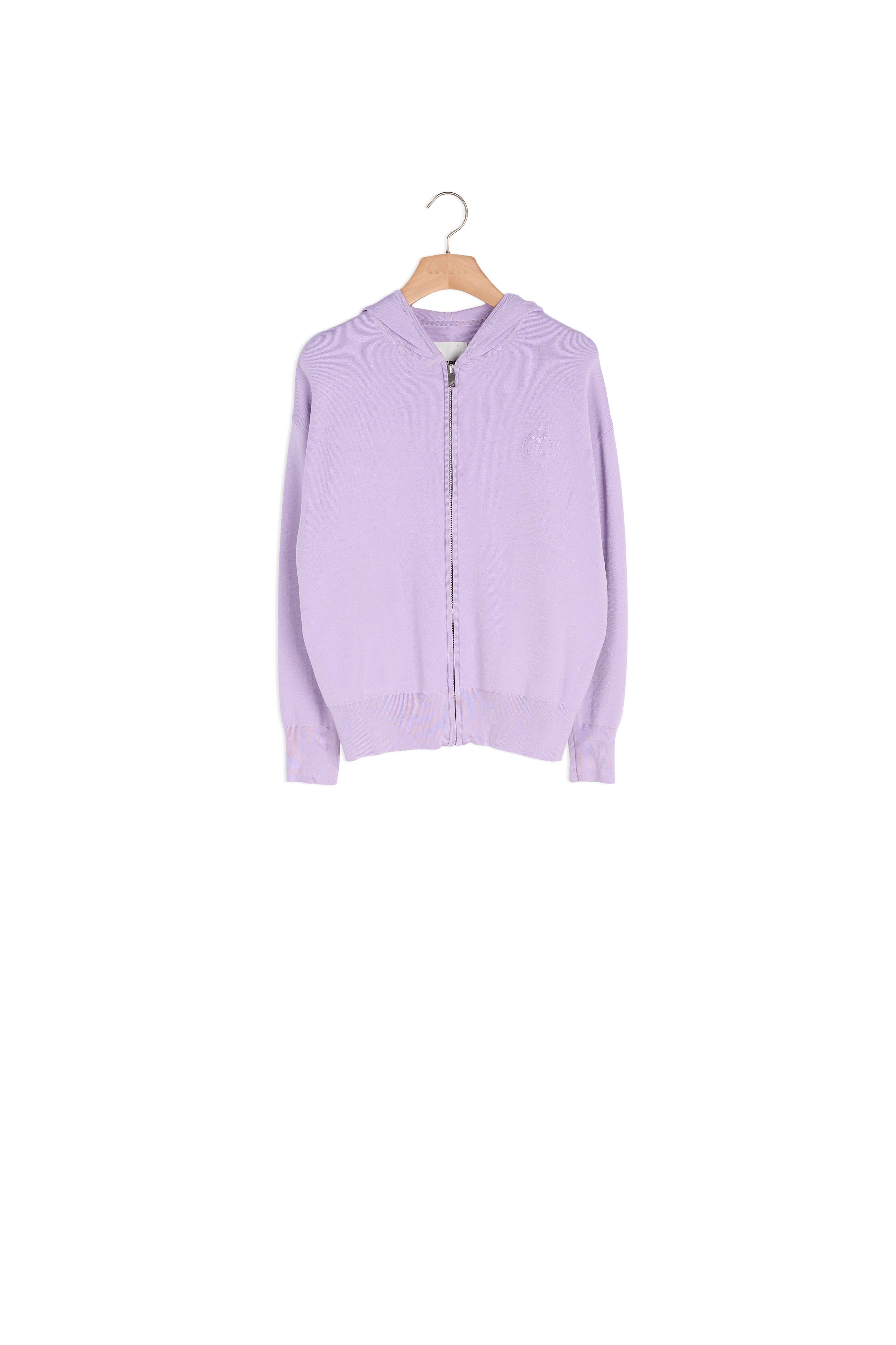 Hoodie zippé brodé Sandro seconde main