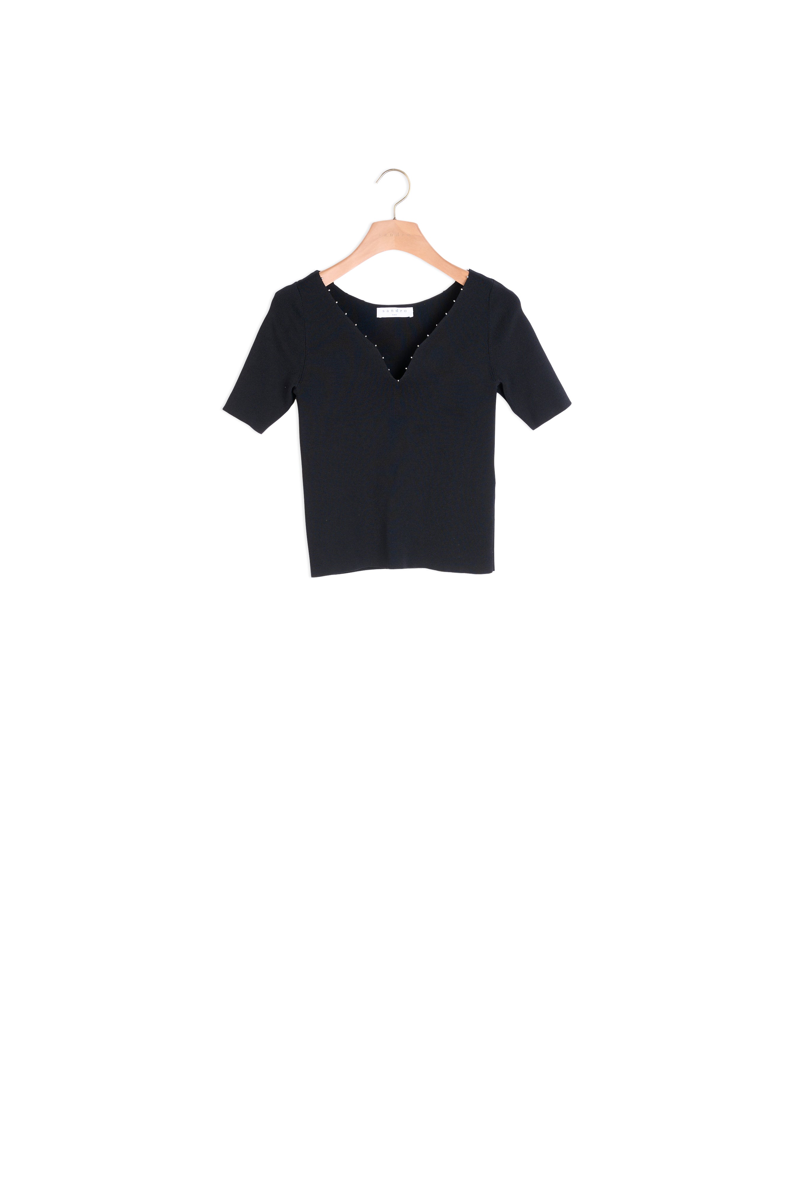 Top en Maille à encolure perlée Sandro seconde main