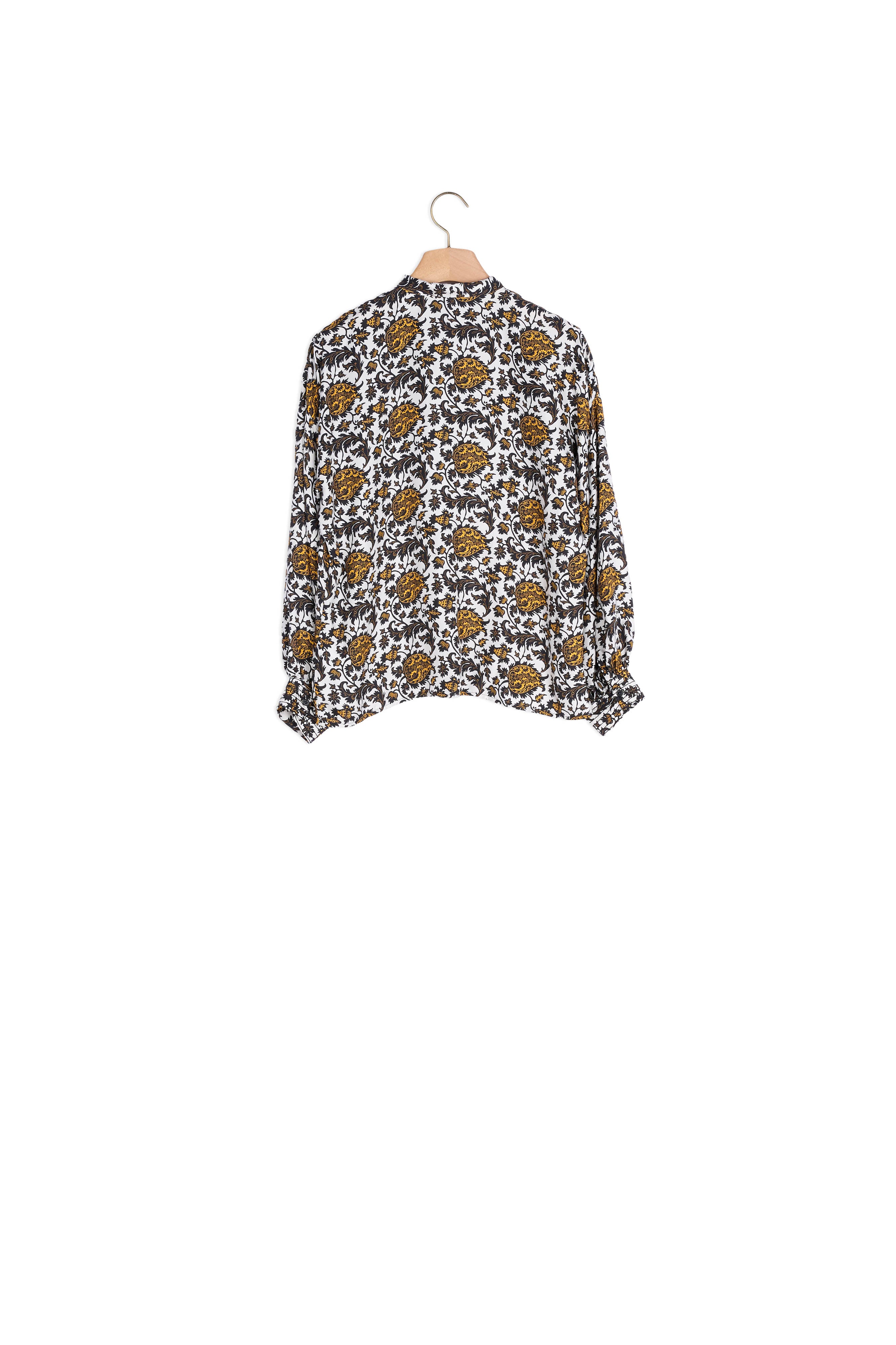 Chemise imprimée en soie Sandro seconde main