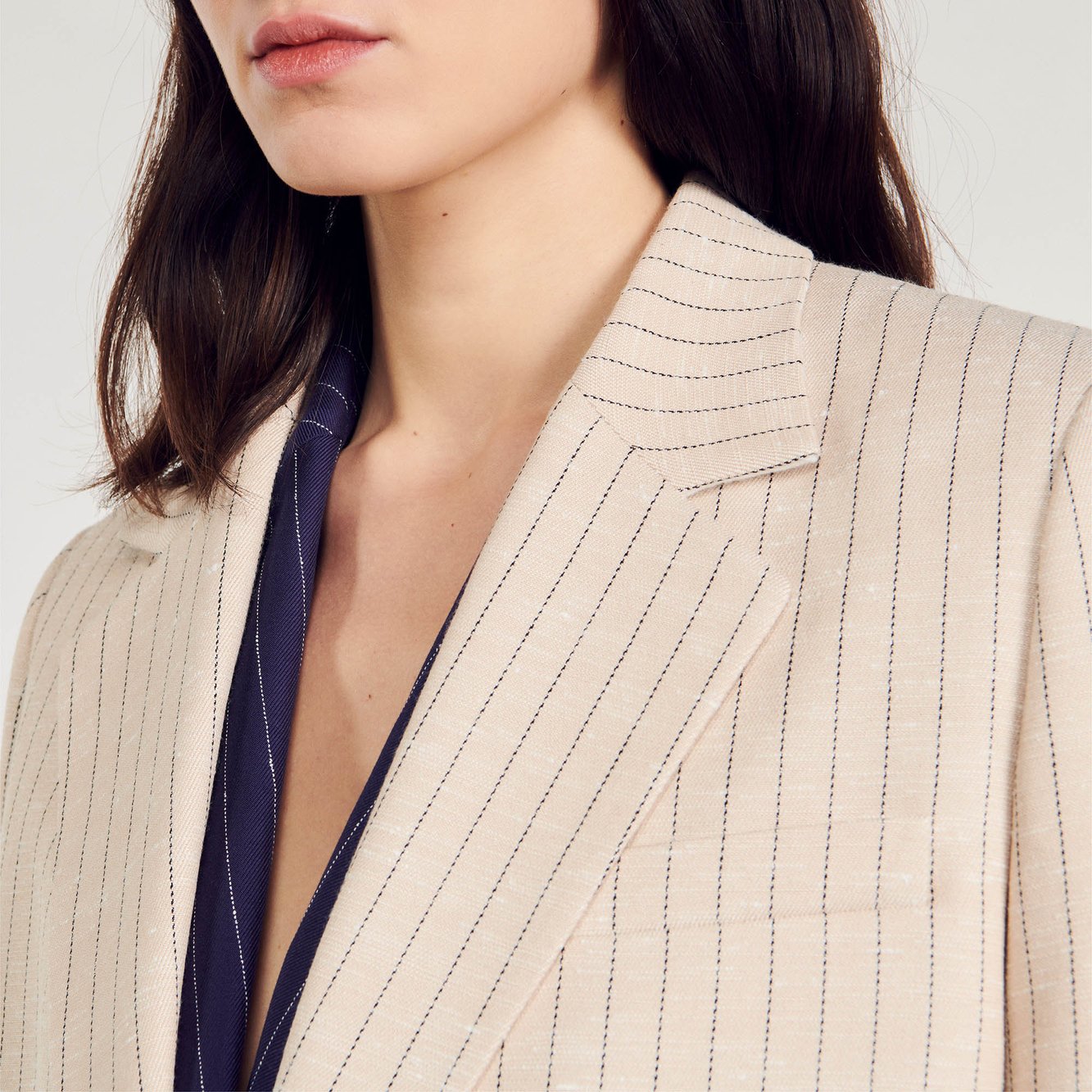 Veste courte à rayures Sandro seconde main