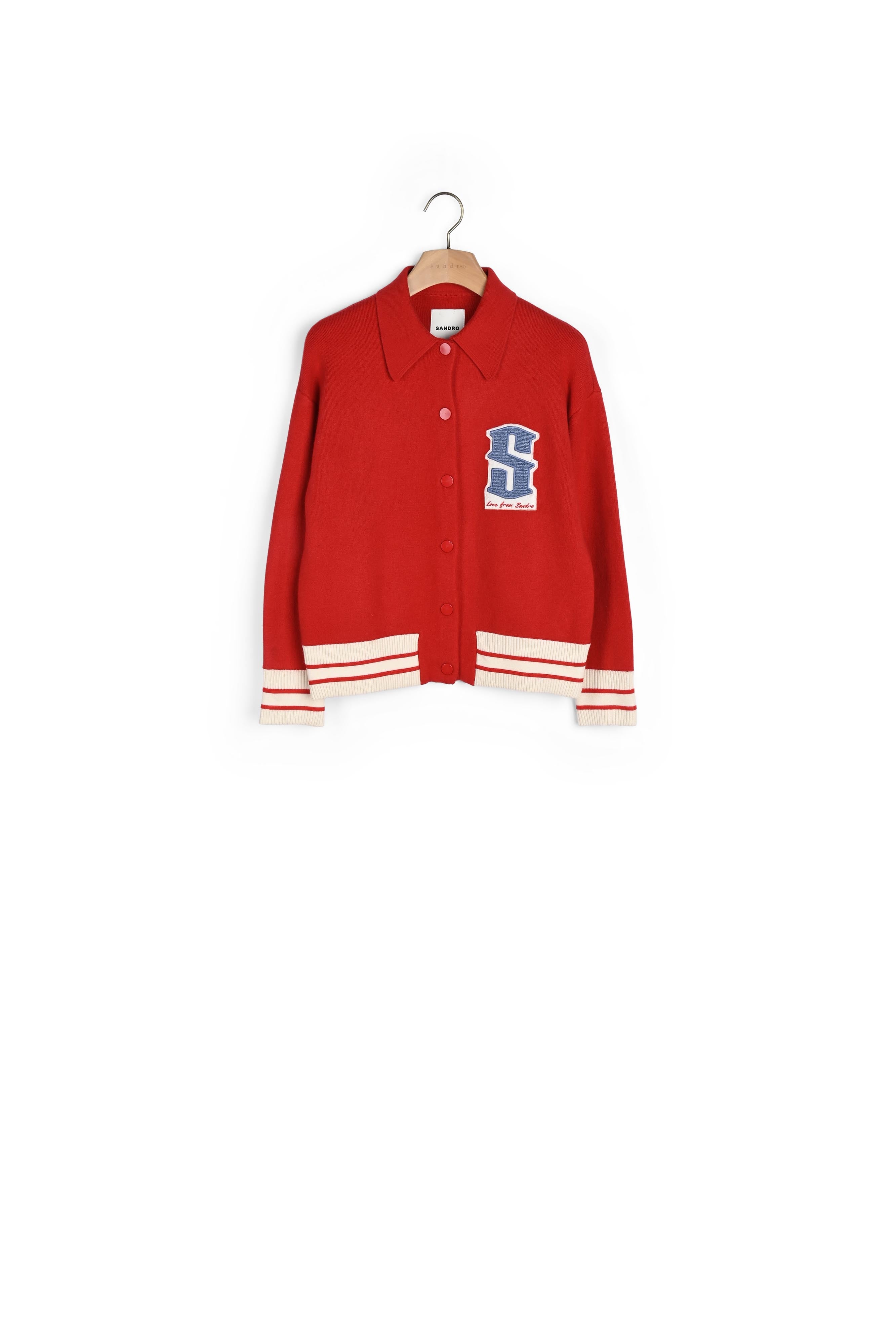 Cardi-coat avec patch Sandro seconde main