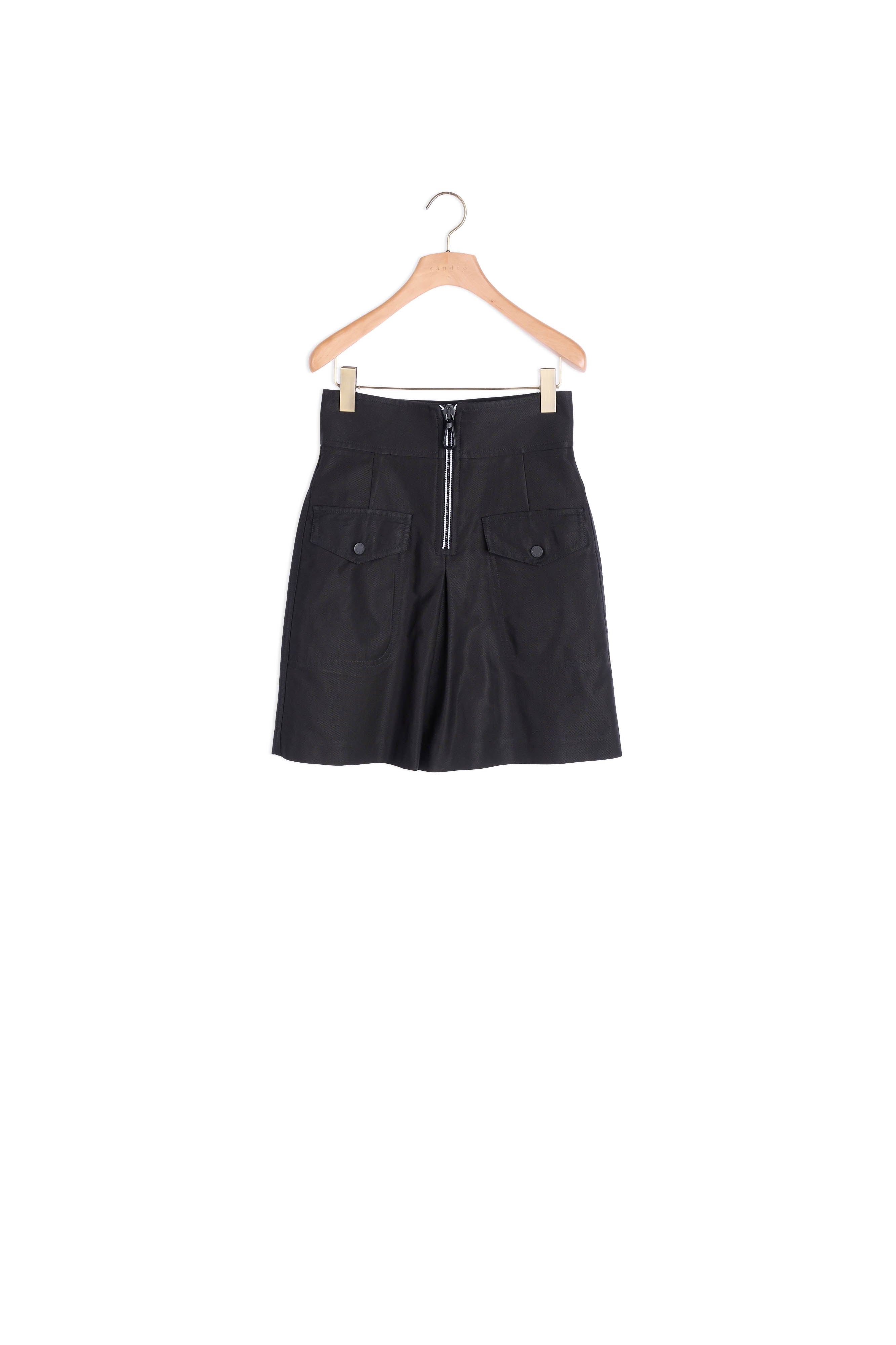 Jupe taille haute avec zip contrasté Sandro seconde main