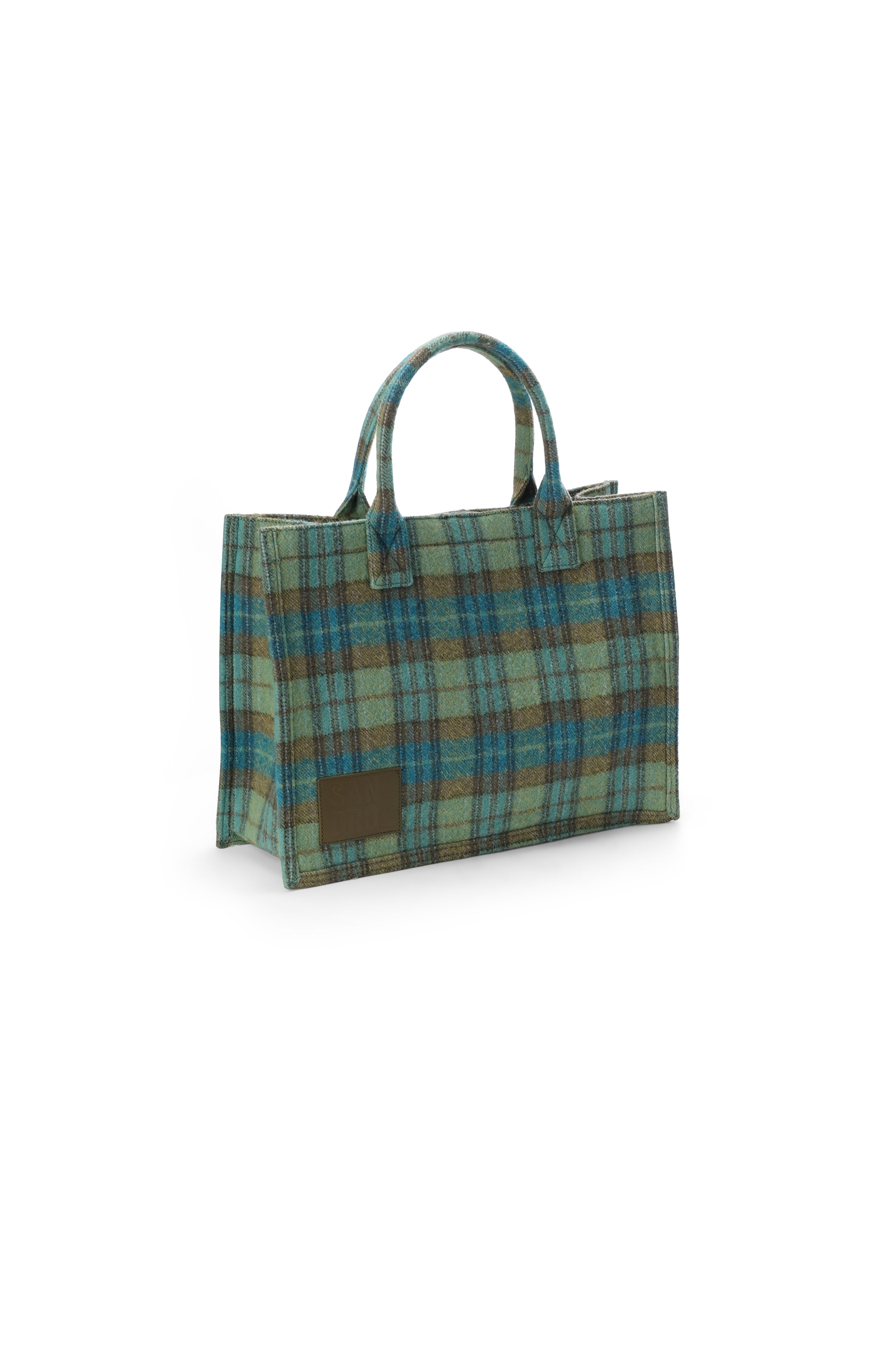 Sac cabas Kasbah à carreaux Sandro seconde main