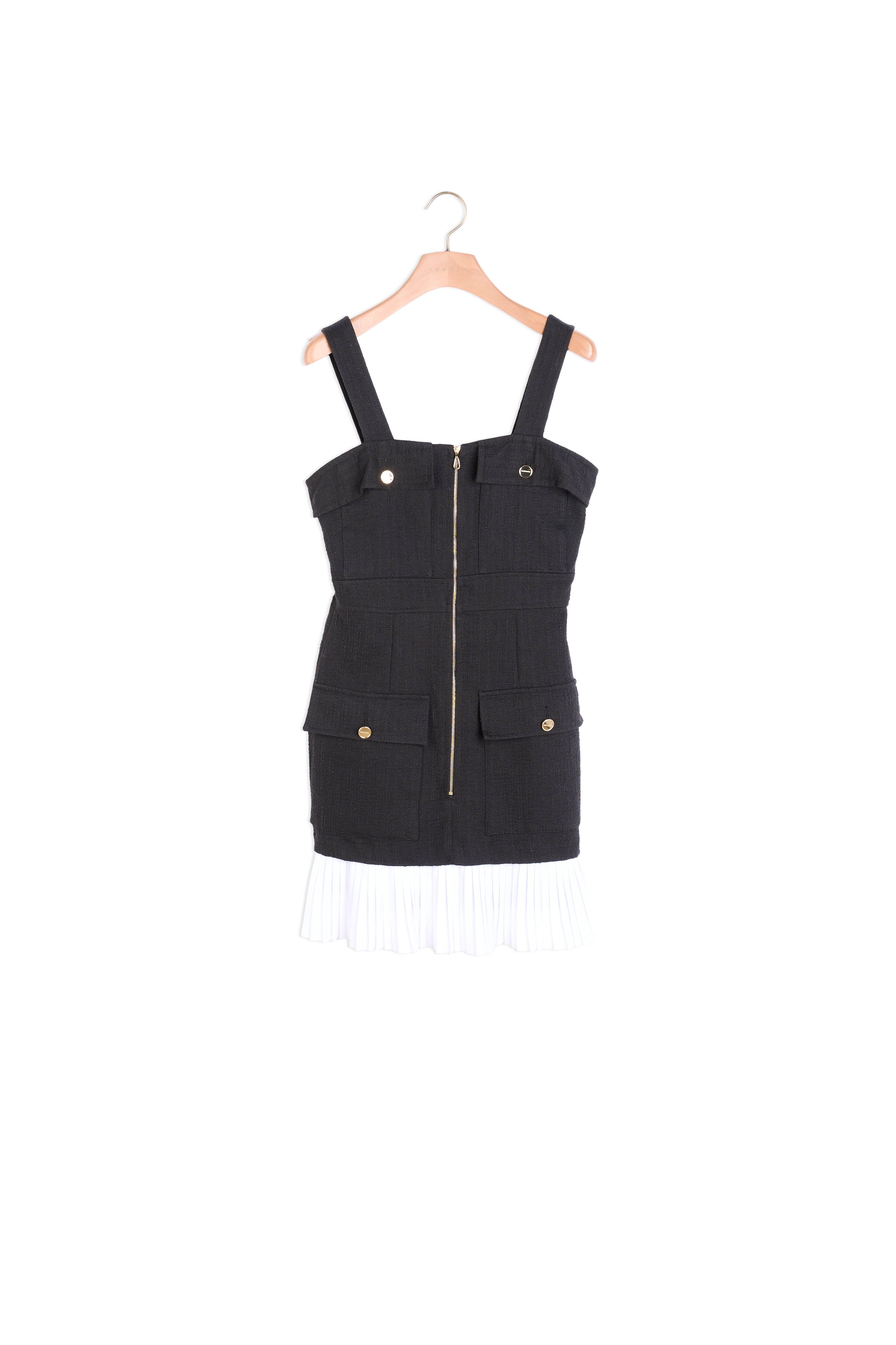 Robe courte en tweed Sandro seconde main