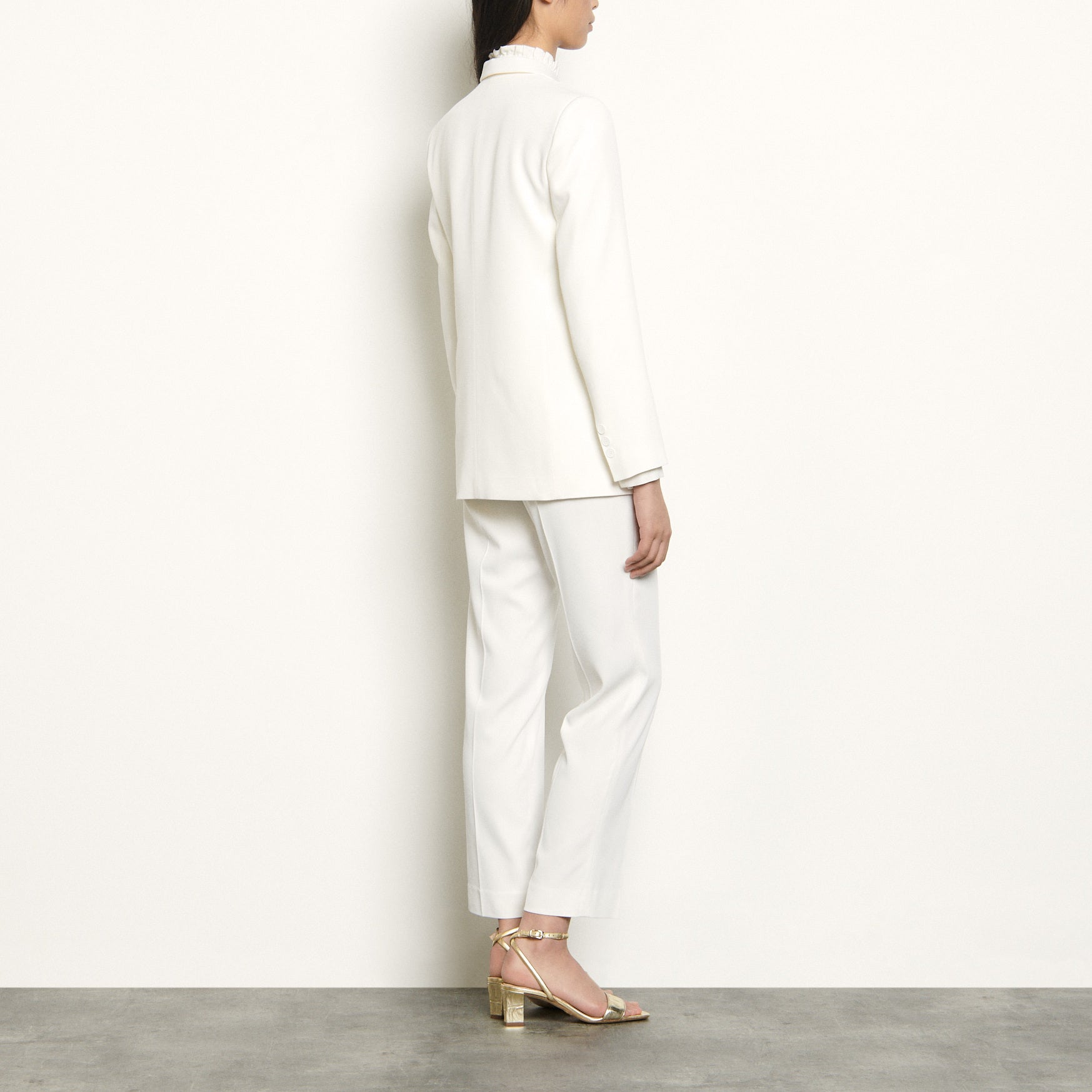 Veste de tailleur bi-matière Sandro seconde main