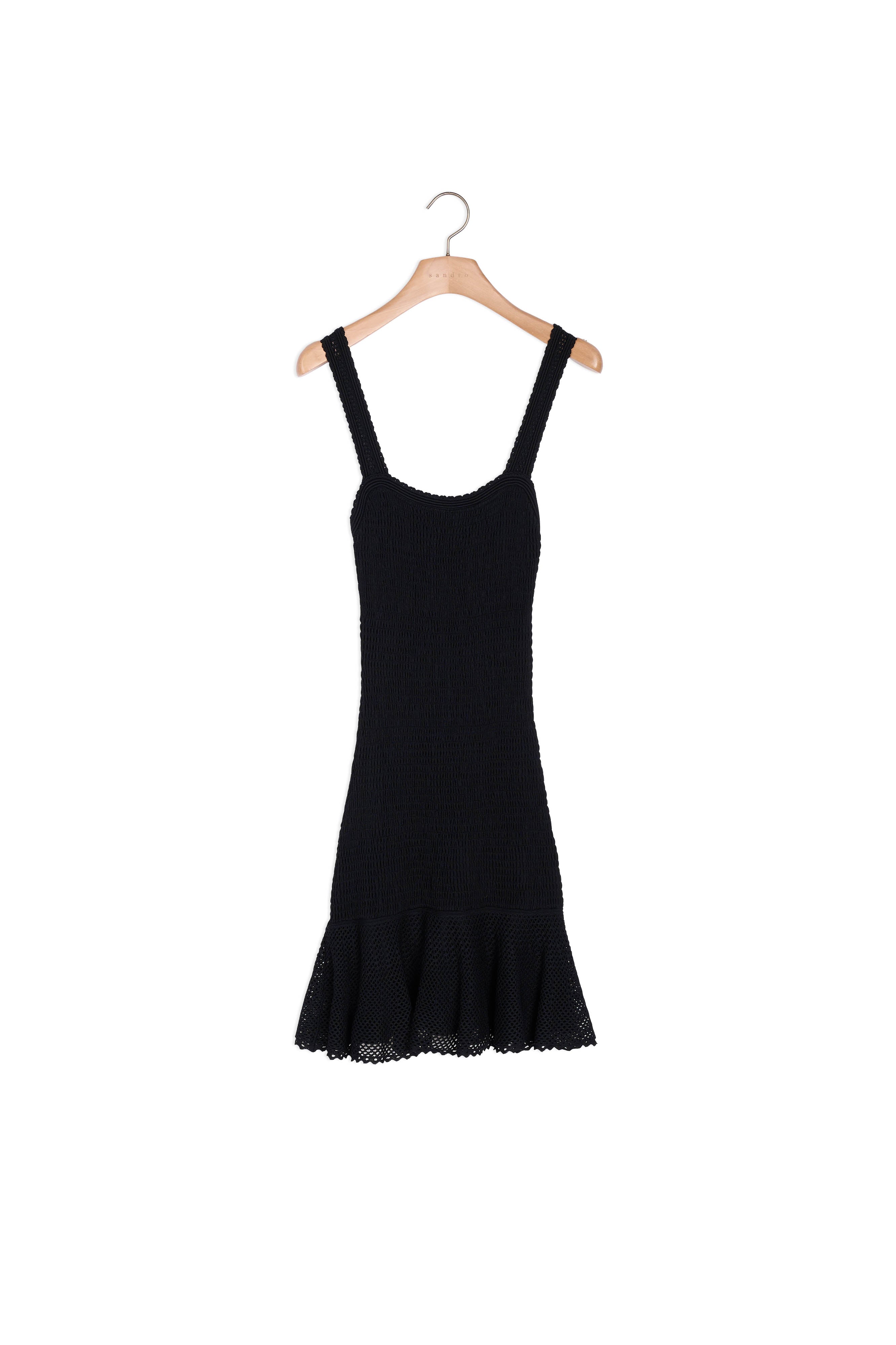 Robe smockée à bretelles Sandro seconde main