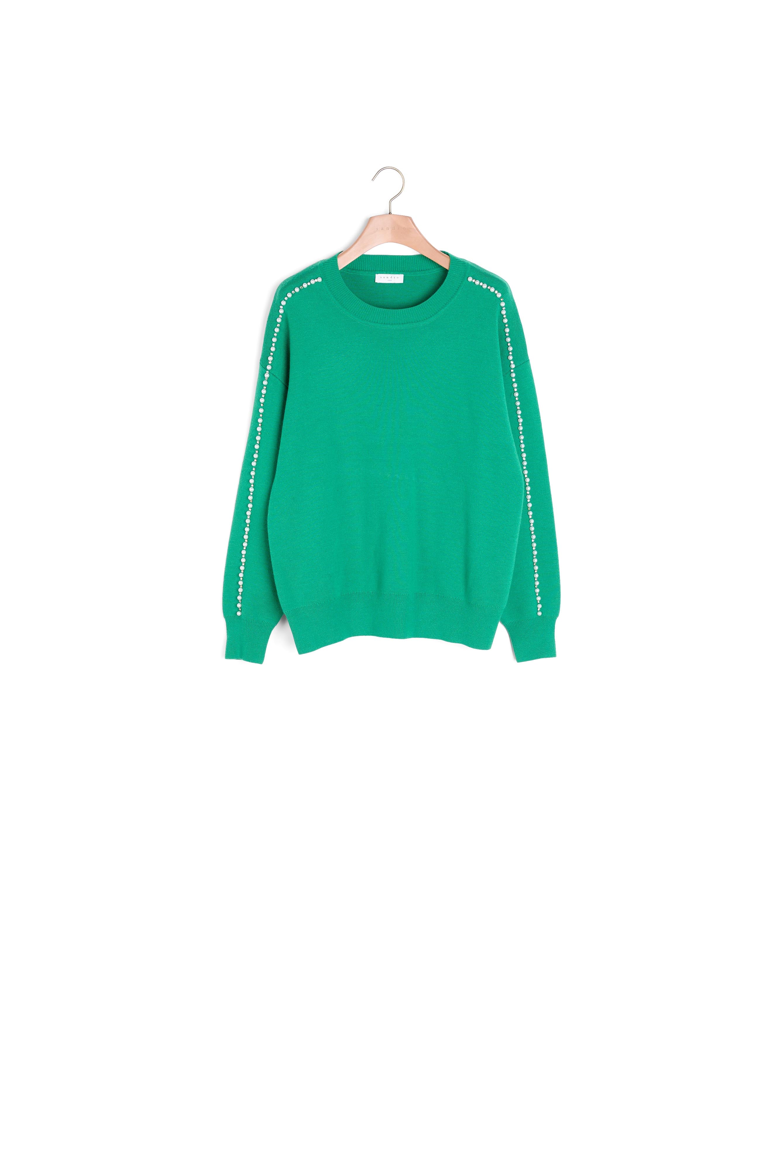 Pull avec perles sur les manches Sandro seconde main