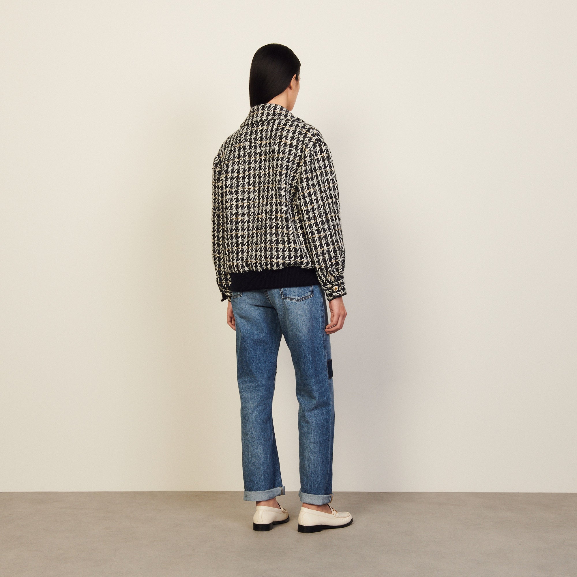 Veste Marine / Blanc Sandro seconde main