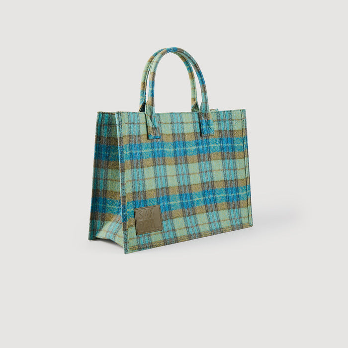 Sac cabas Kasbah à carreaux Sandro seconde main