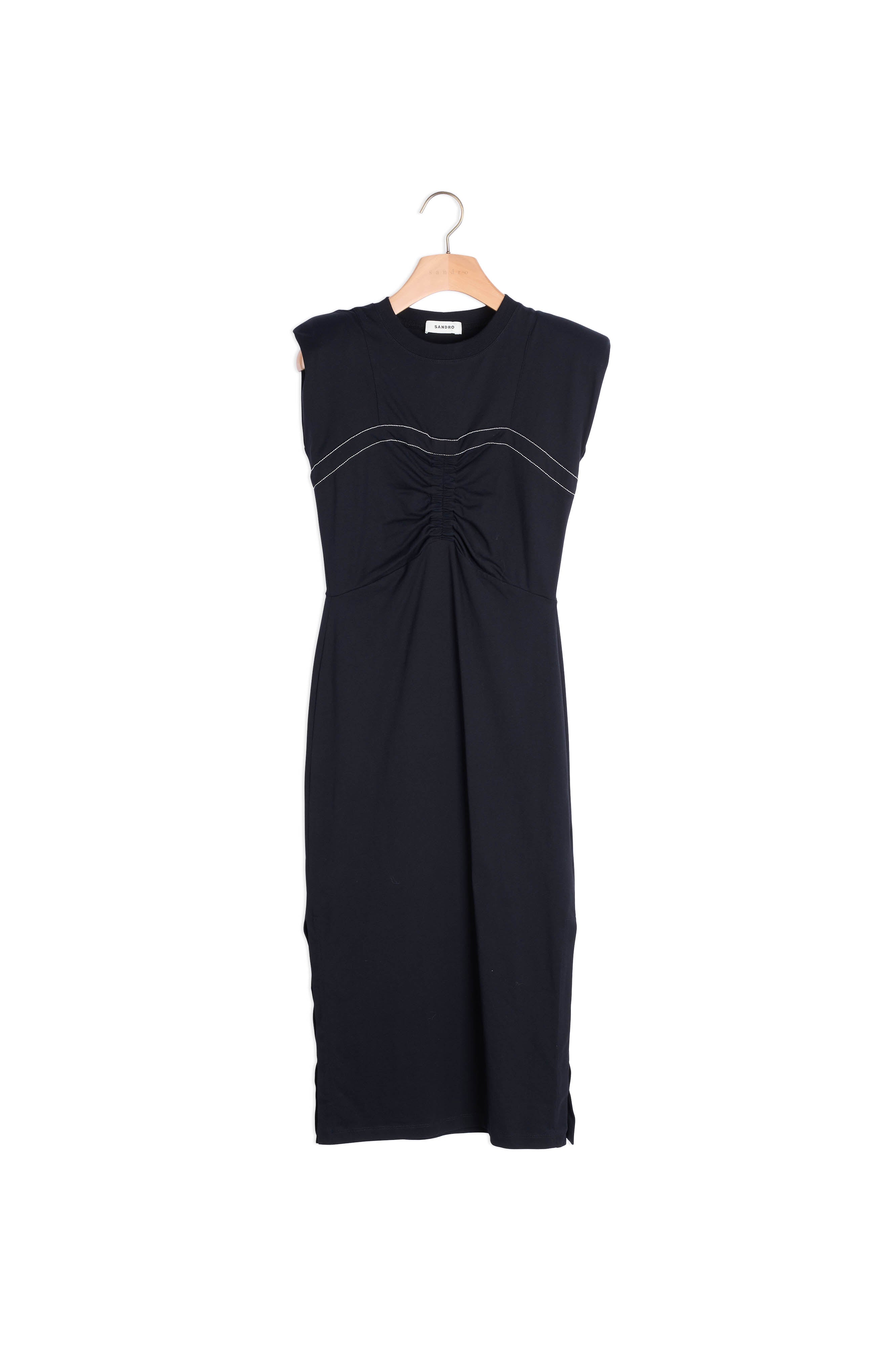 Robe froncée en coton biologique Sandro seconde main