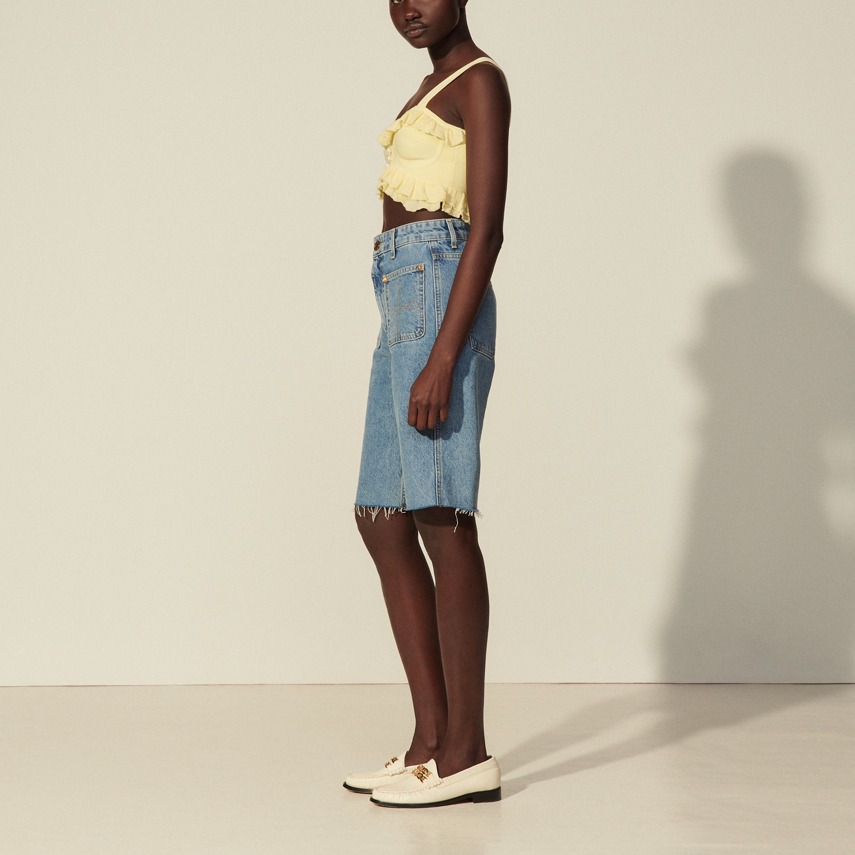 Brassière en Maille esprit lingerie Sandro seconde main