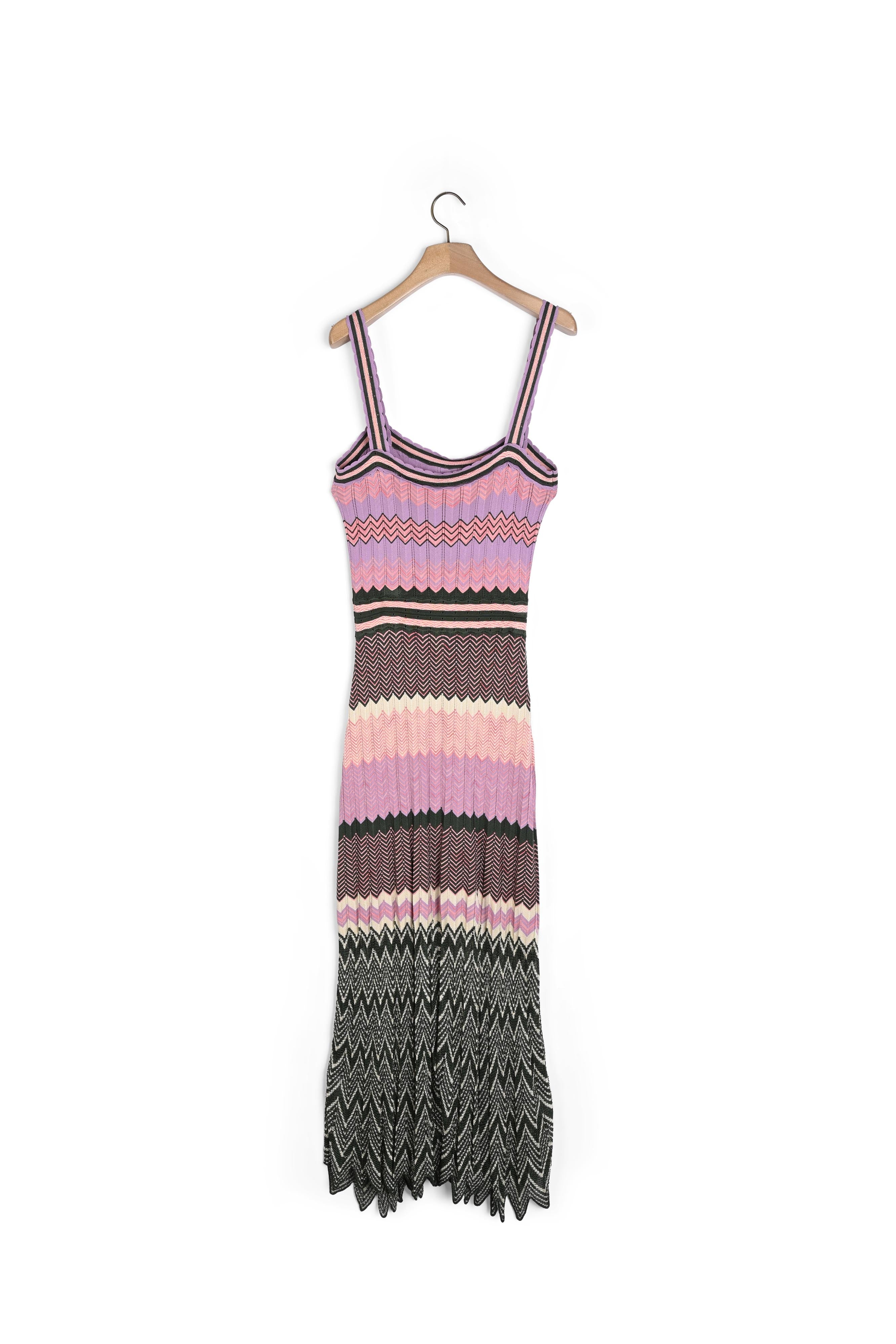 Robe en Maille à jeu de rayures Sandro seconde main
