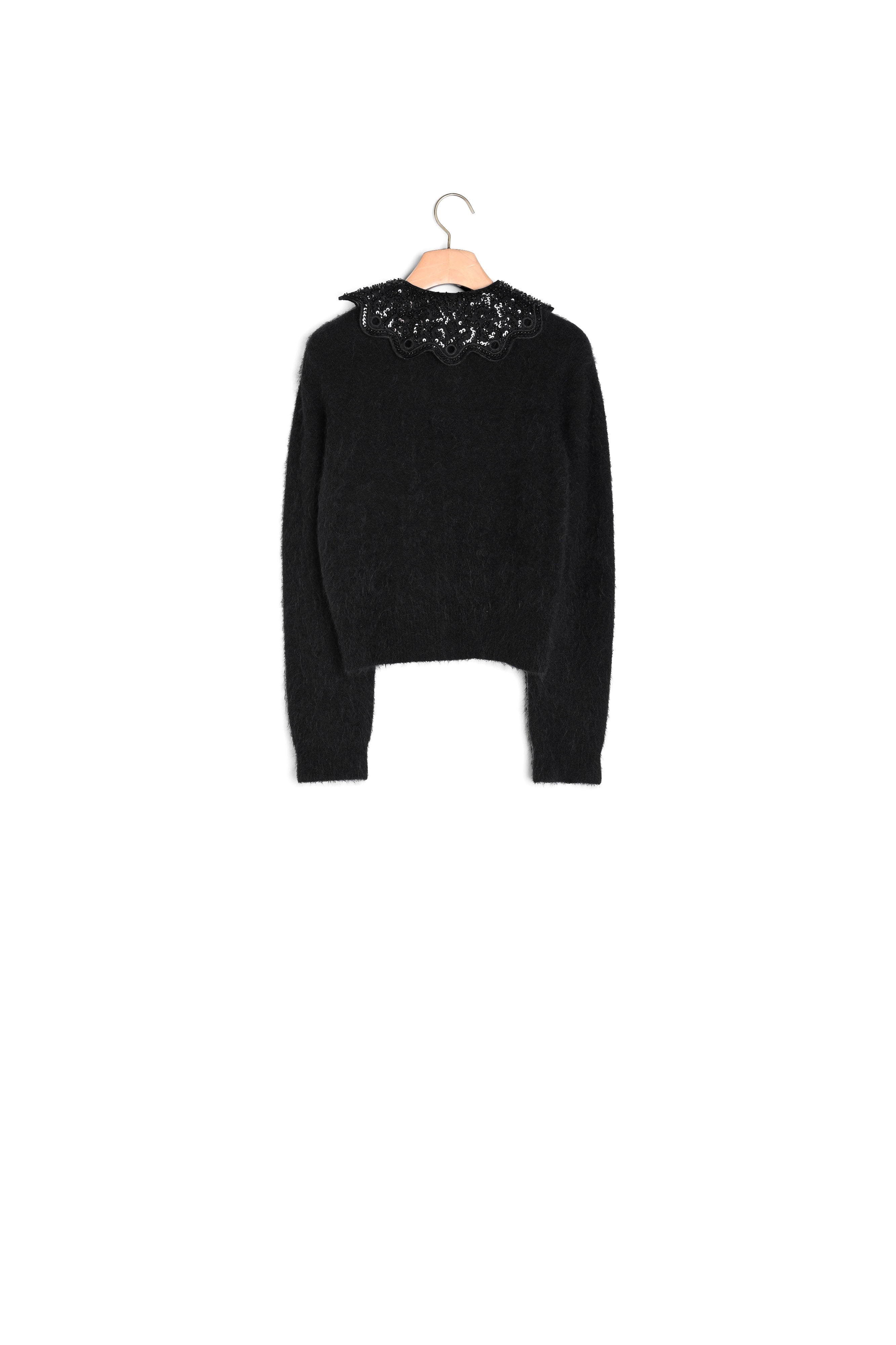 Pull court col sequin Sandro seconde main