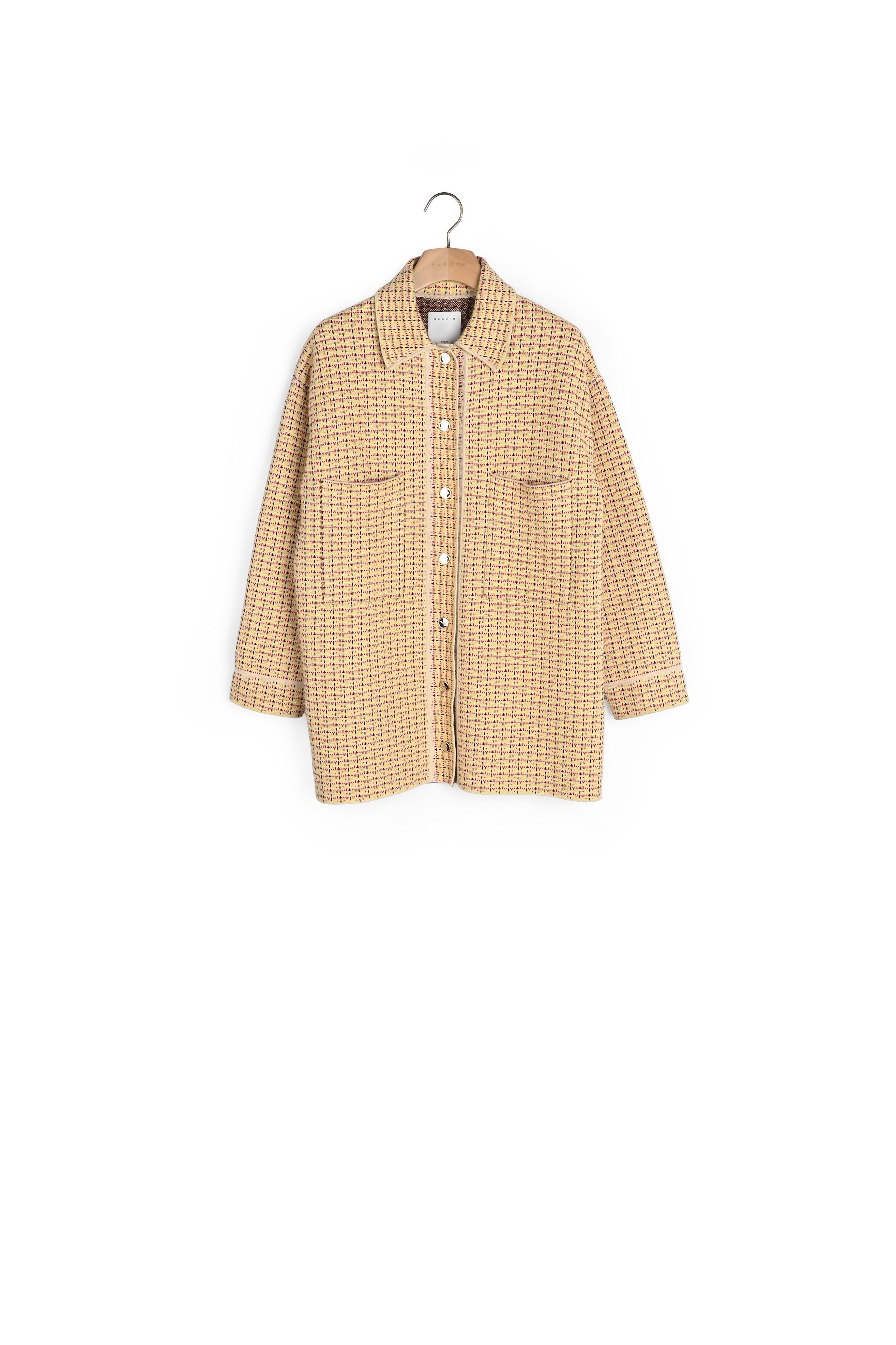 Cardicoat esprit surChemise en tweed Sandro seconde main