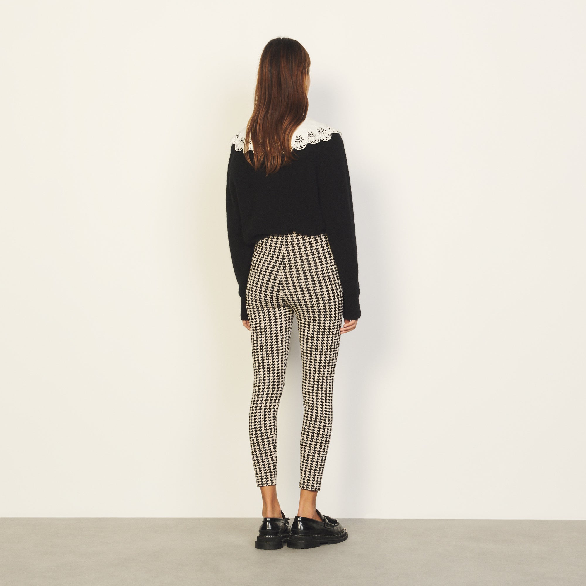 Pantalon Noir / Marron Sandro seconde main