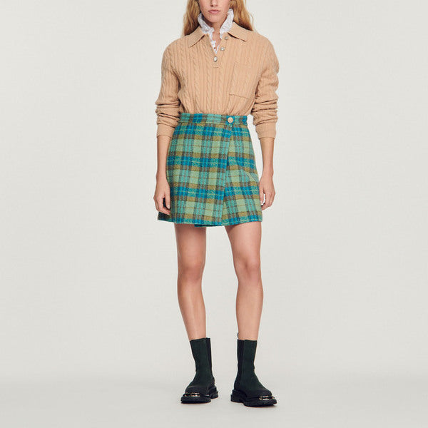 Jupe courte portefeuille Sandro seconde main