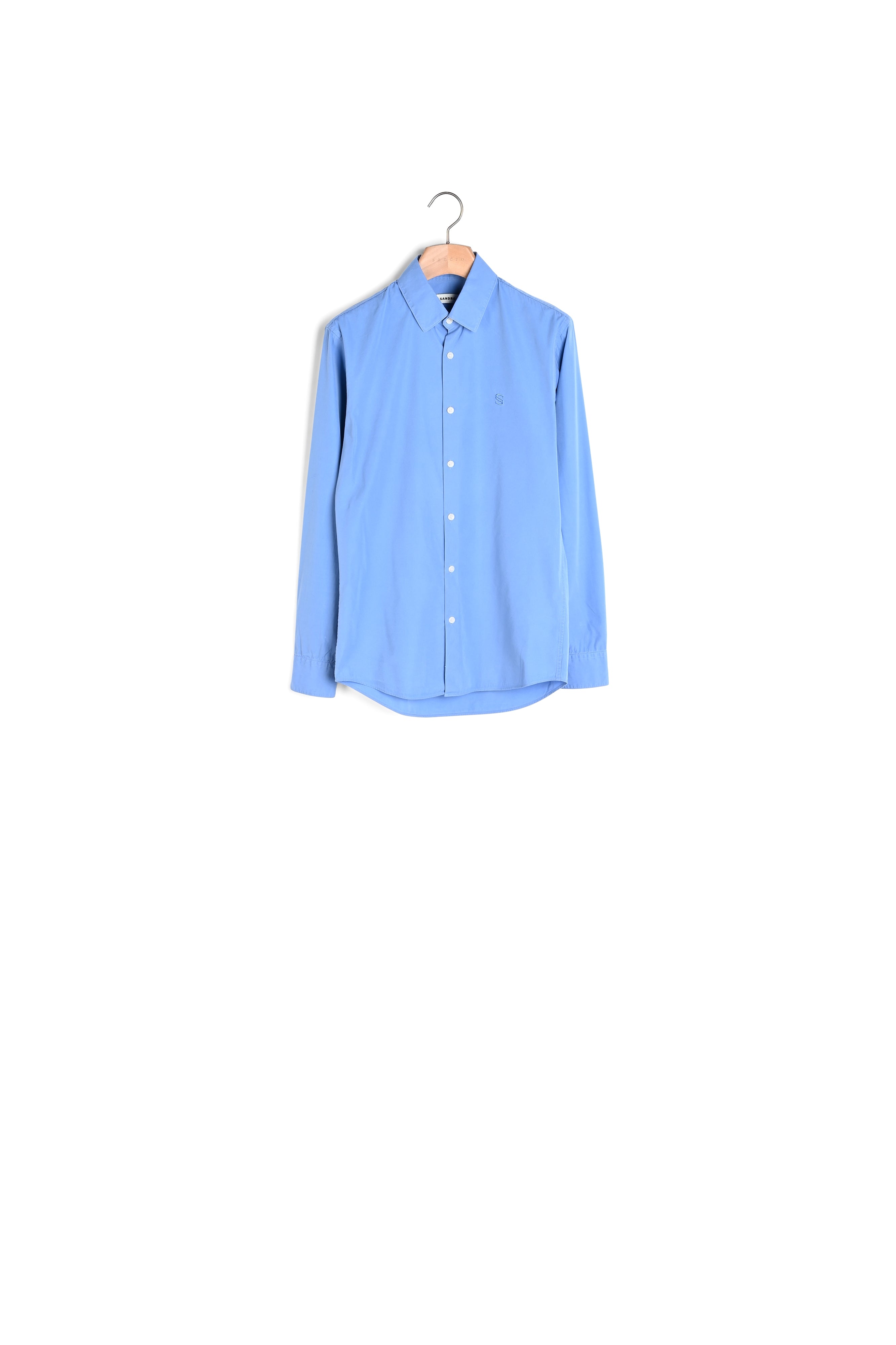 Chemise en coton avec broderie signature Sandro seconde main